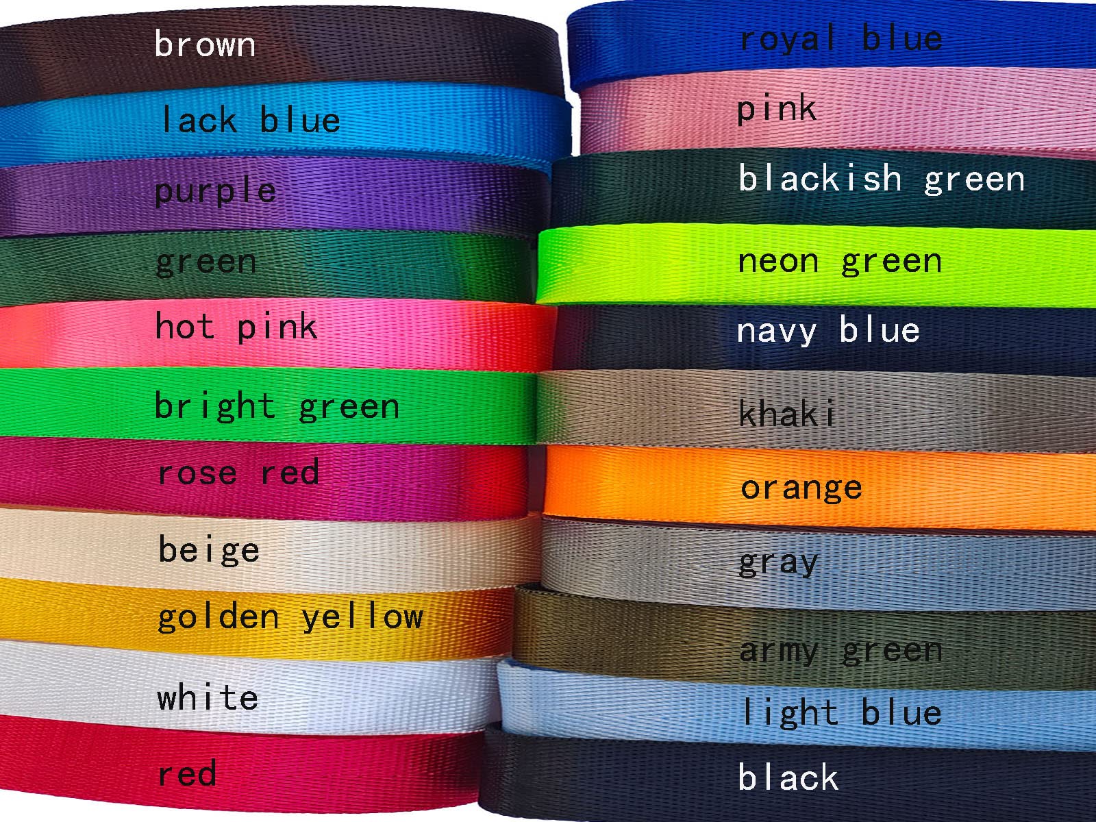 Durable 1 Inch & 1.5 Inch Nylon Webbing Straps - Mixed Colors for Backpacks, Pet Collars, DIY Crafts & Gardening Supplies | Heavy-Duty Flat Nylon Belt for Cargo Straps, Dog Leashes & Outdoor Gear