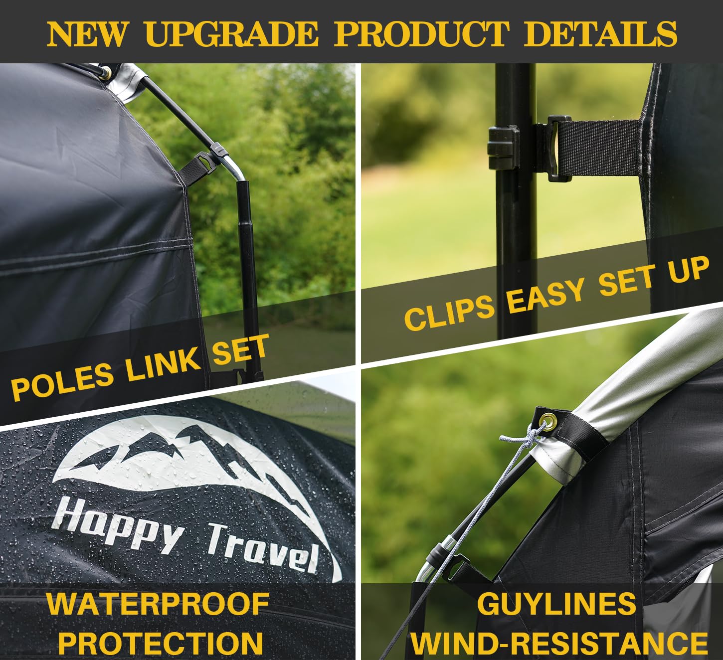 Waterproof Bike Storage Shed Tent - Portable Bicycle Cover with 30% Extra Top Space for 2/3/4/5 Bikes | Easy Setup with Clips | Outdoor Shelter for Motorcycles, Garden Tools & Lawn Mowers | Perfect for Garage, Backyard & Camping Storage