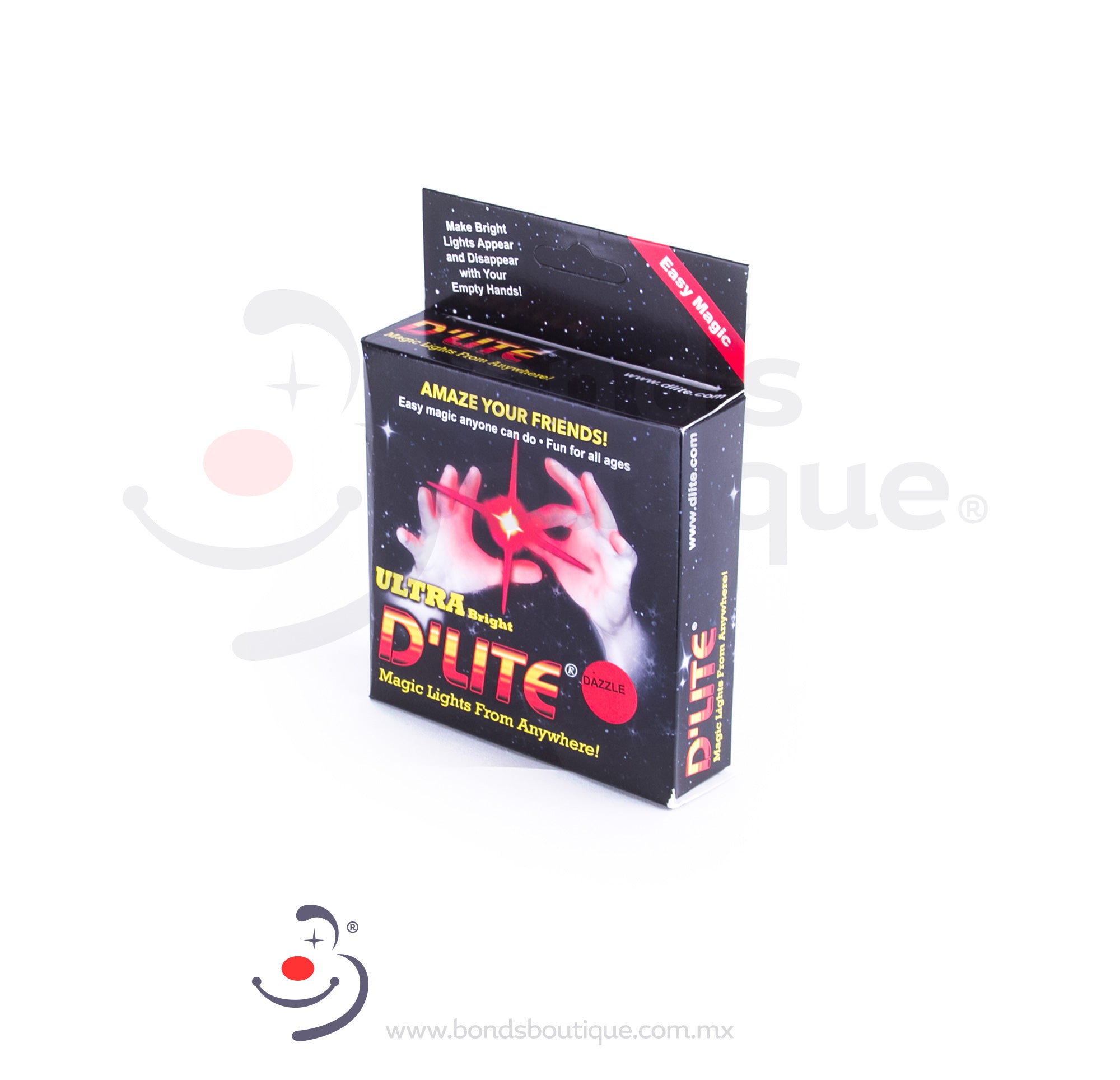 D'LITE Red LED Finger Lights - Glow in The Dark Party Favors for Kids, Rave, Concerts & Nighttime Fun