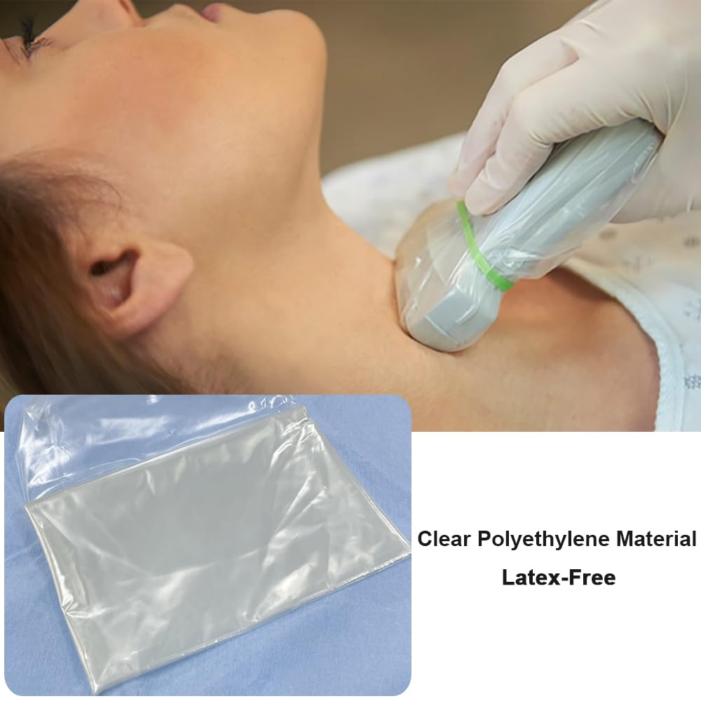 Sterile Latex-Free Disposable Ultrasound Probe Covers - Clear 6