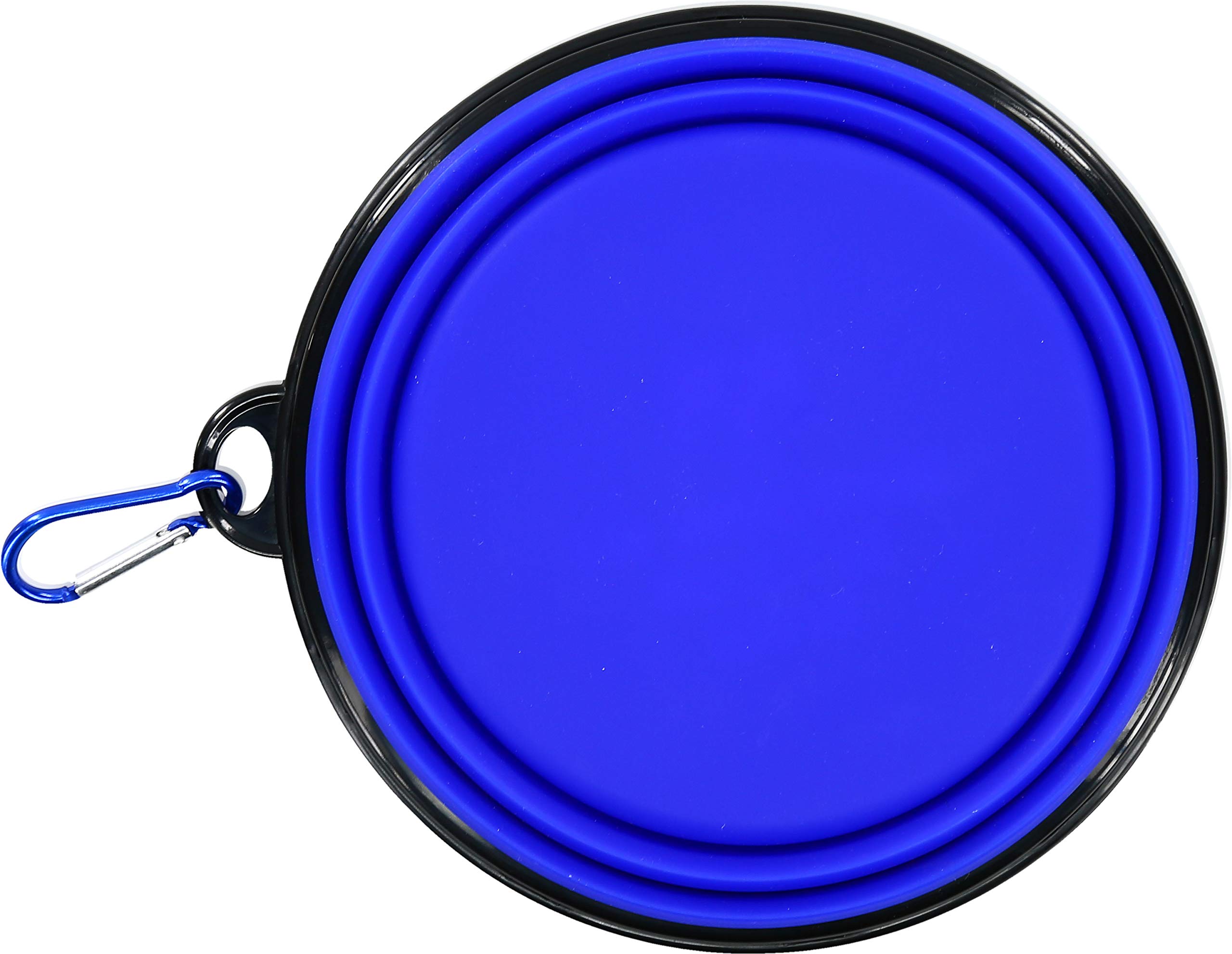 Best Ever 7 Inch Collapsible Pet Dog Bowl for Travel & Hiking - Lightweight Portable Dog Water & Food Bowl - Blue - Pavilion Gift Company