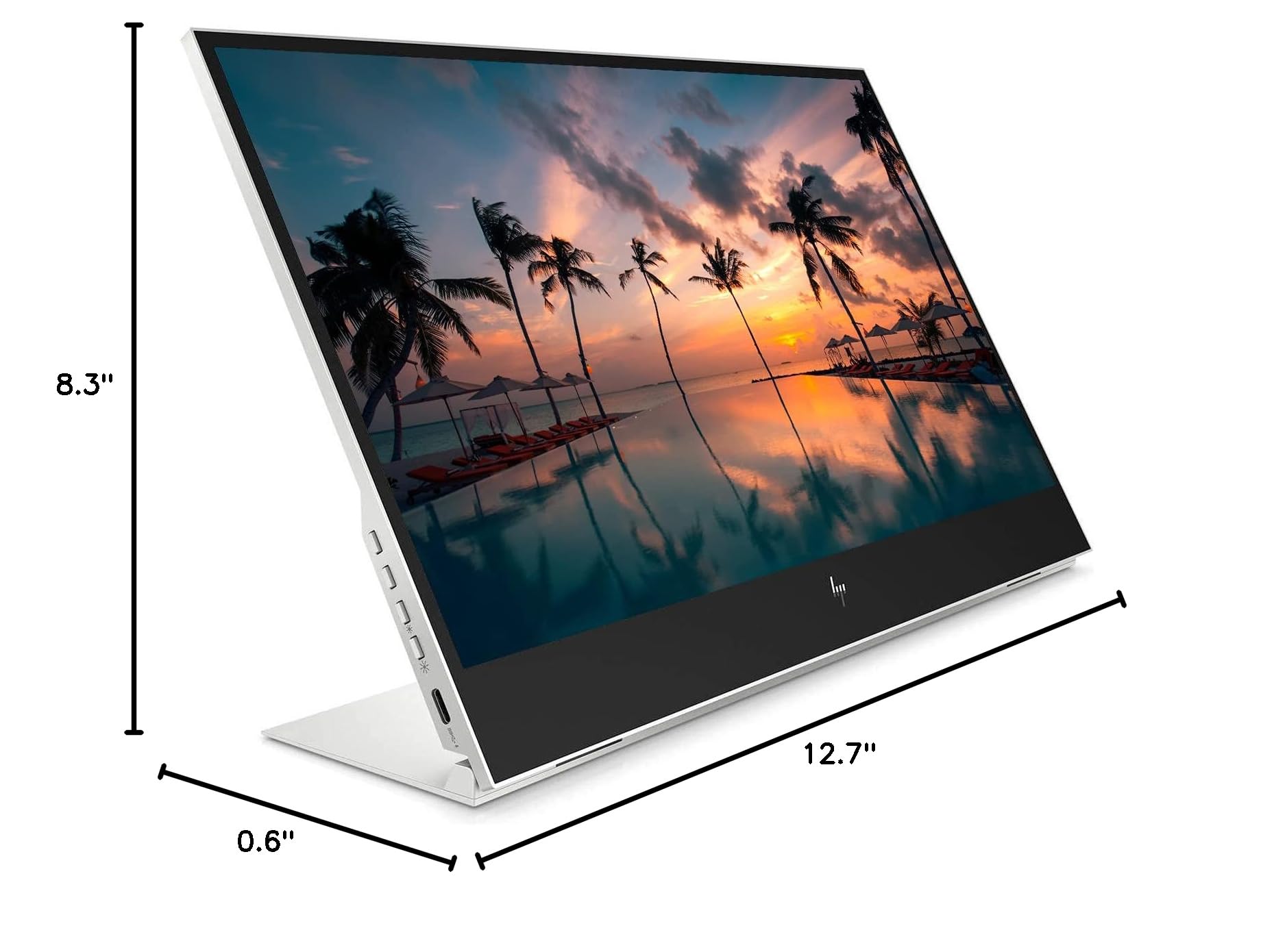 HP E14 G4 14-inch FHD 1080p Portable Monitor with USB-C | Wireless Bluetooth Keyboard & Mouse Bundle | Ideal for Business Travel, Remote Work & Home Office Setup