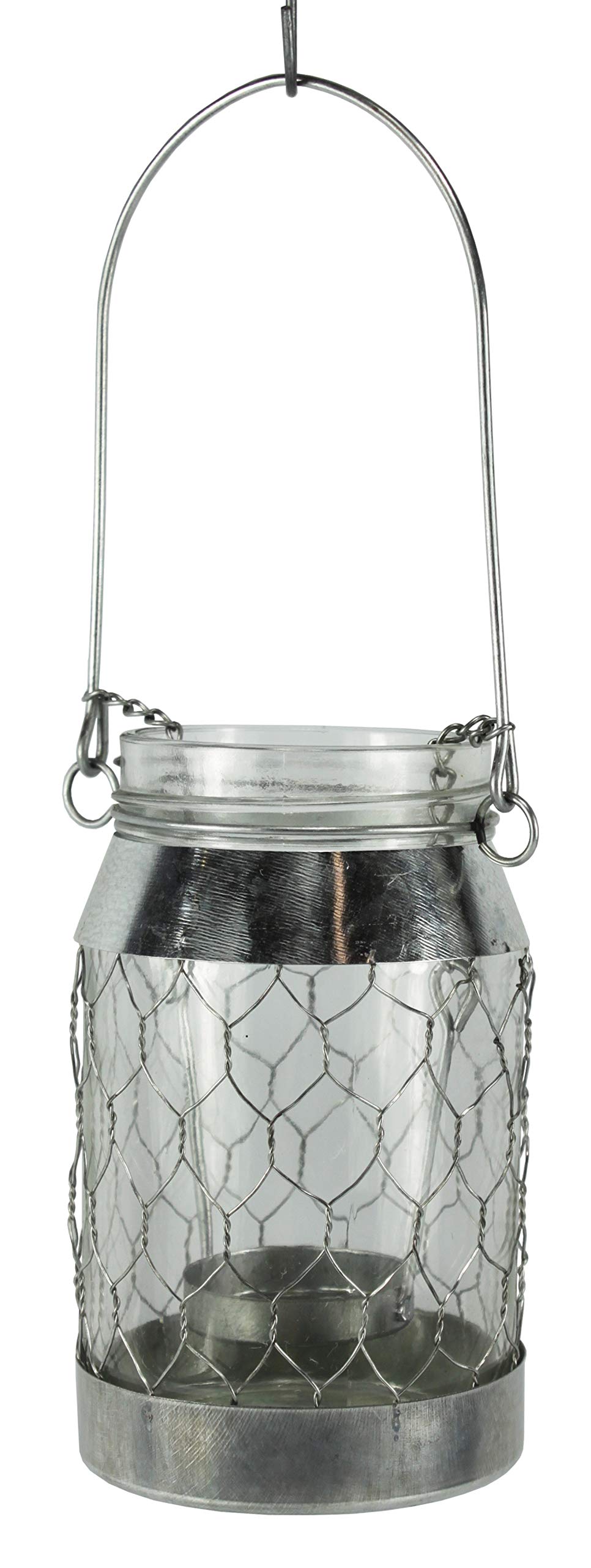 Rustic Mason Jar Tealight Candle Lantern - Handmade Glass Candle Holder for Wedding, Party & Home Decor
