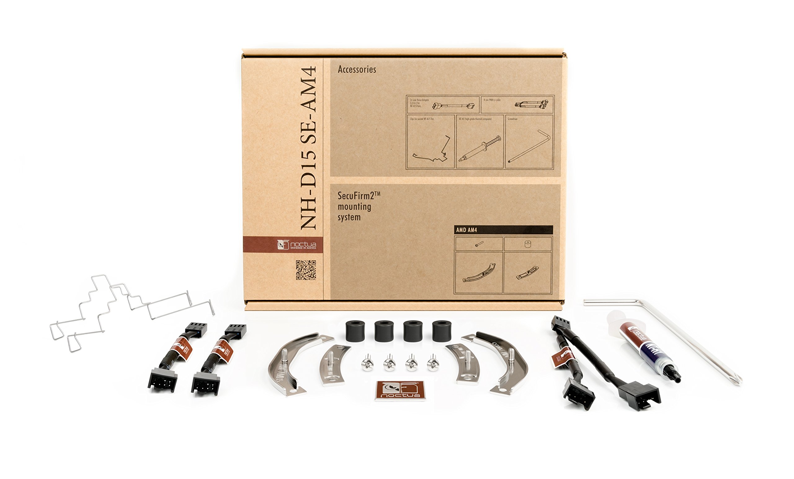 Noctua NH-D15 SE-AM4 Premium CPU Cooler for AMD AM4 - High Performance Air Cooling with Dual Fans, Quiet Operation, 6 Heat Pipes - Perfect for Gaming PCs, Workstations, and Overclocking