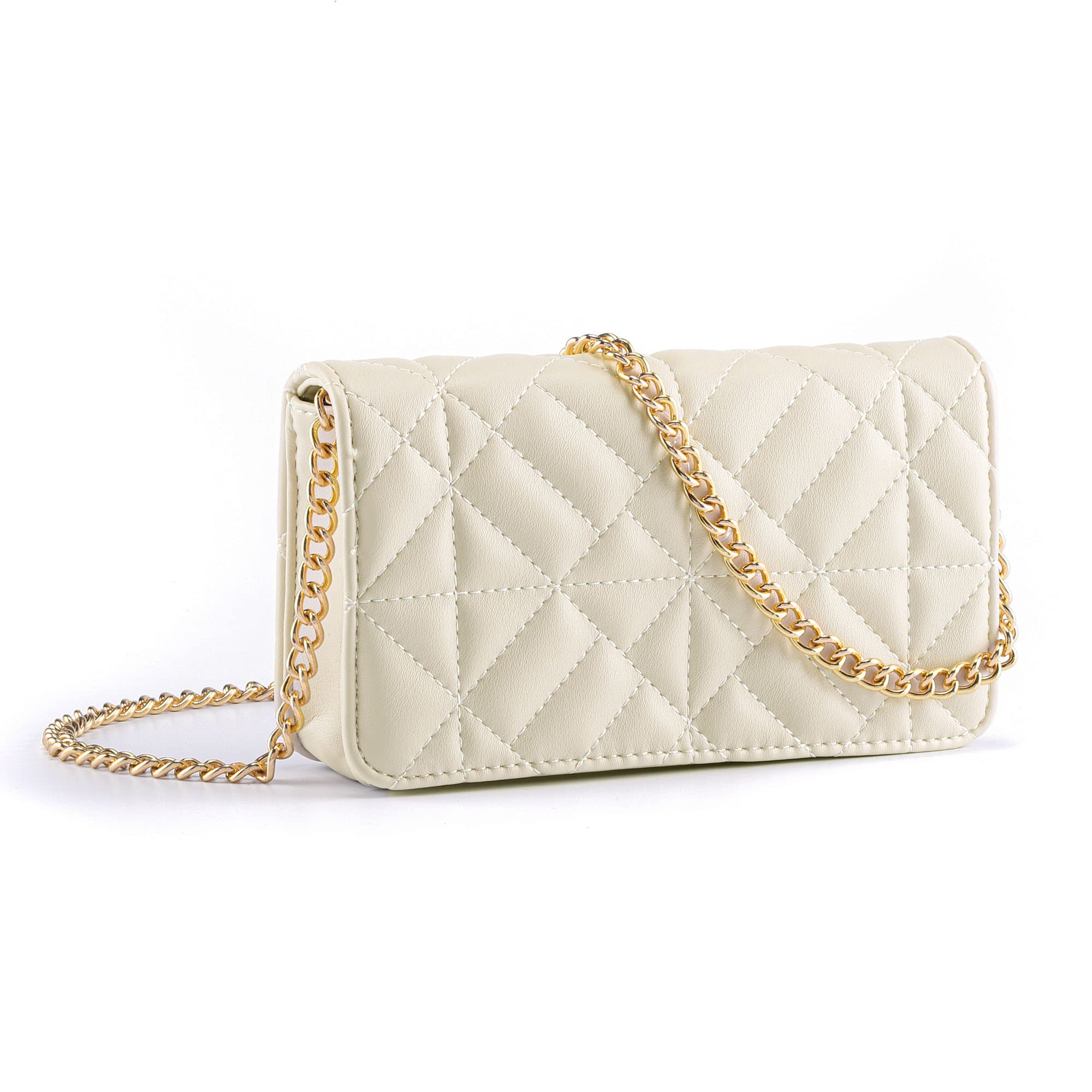 Quilted Crossbody Bags for Women with Gold Chain - Perfect for Daily Use & Parties