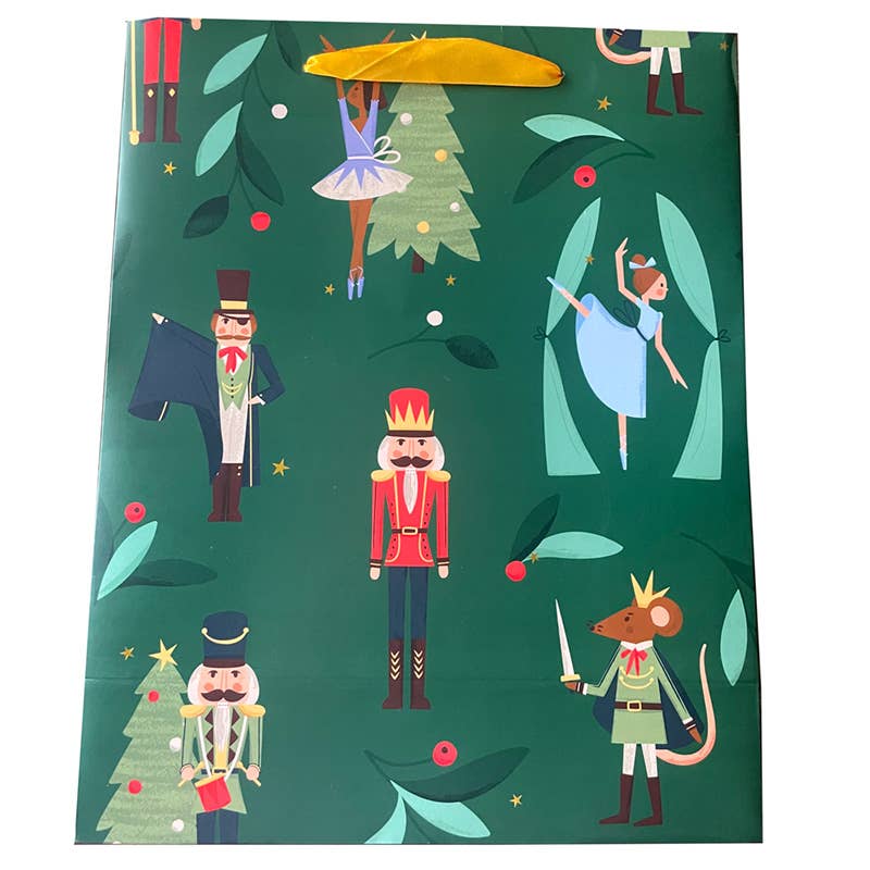 Christmas Nutcracker Sugar Plum Fairy Gift Bag - Holiday Party Favors, Christmas Decorations & Stocking Stuffers - Perfect for Festive Gifts, Tree Ornaments & Holiday Celebrations