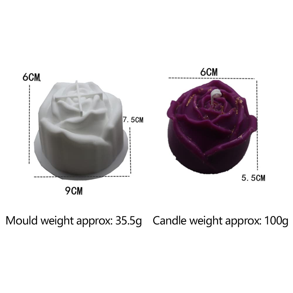 5PCS Silicone Candle Mold Kit - DIY Romantic Valentine's Day Scented Candle & Mousse Cake Molds for Beginners | Perfect for Home Decor, Wedding Favors, and Gift Making