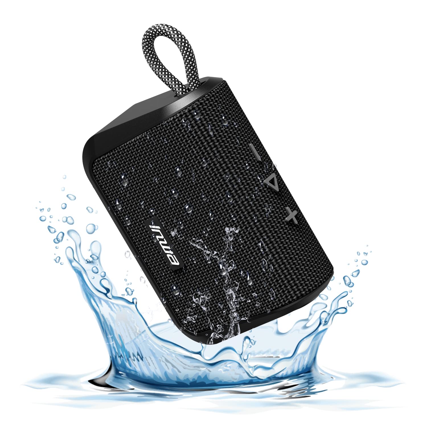 Inwa Waterproof Bluetooth Speaker with Hands-Free Calling, 12H Playtime, Dual Pairing, Portable for Home, Kayak, Shower, Hiking, Pool, Beach, Camping