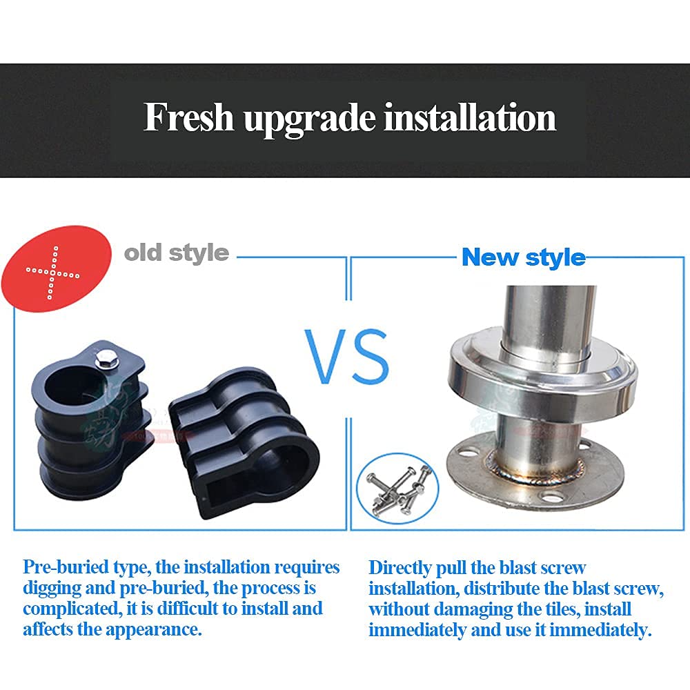 Stainless Steel Swimming Pool Handrails - Quick Install Non-Slip Safety Railings for Inground Pools | Durable Pool Ladder Handholds for Elderly & Kids Safety