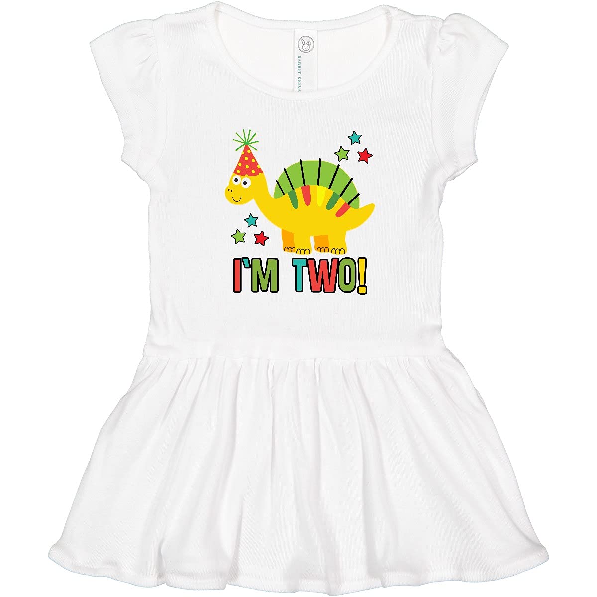 Inktastic Dinosaur 2nd Birthday Outfit for Toddlers - Cute 2 Year Old Party Dress for Boys & Girls - Perfect for Birthday Celebrations, Photo Shoots & Special Occasions