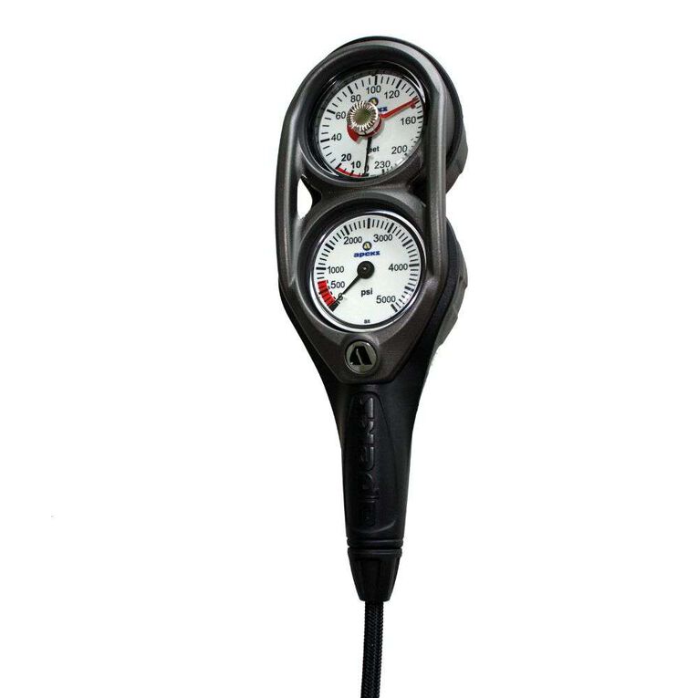 Apeks 2 Gauge Console - Professional Scuba Diving Pressure Gauge for Tanks & Equipment - Perfect for Underwater Exploration, Diving Safety, and Tank Monitoring