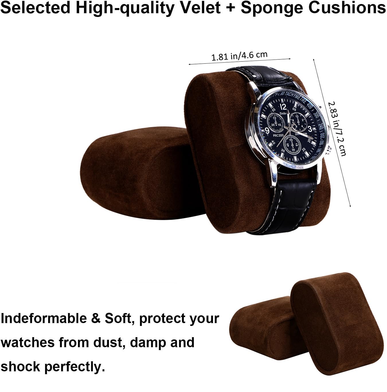 BEWISHOME Luxury Watch Box for Men - Faux Leather Watch Organizer with Jewelry Drawer, Real Glass Top & Metal Hinge - Brown SSH12Z | Perfect Watch Storage Case for Travel, Home Display & Gift Giving
