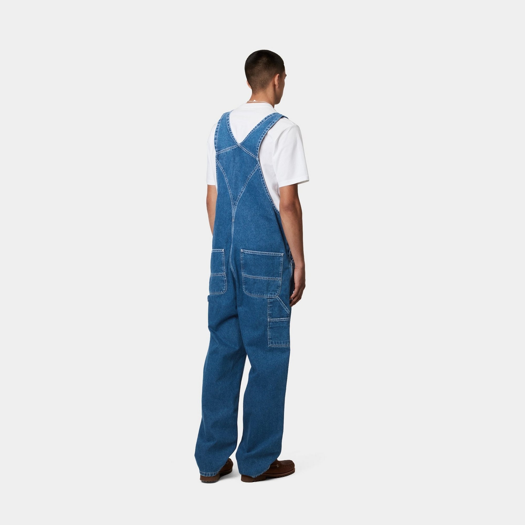 Men's Denim Bib Overalls - Stone Washed Blue Jeans for Work, Farming & Casual Wear | Durable & Comfortable Workwear