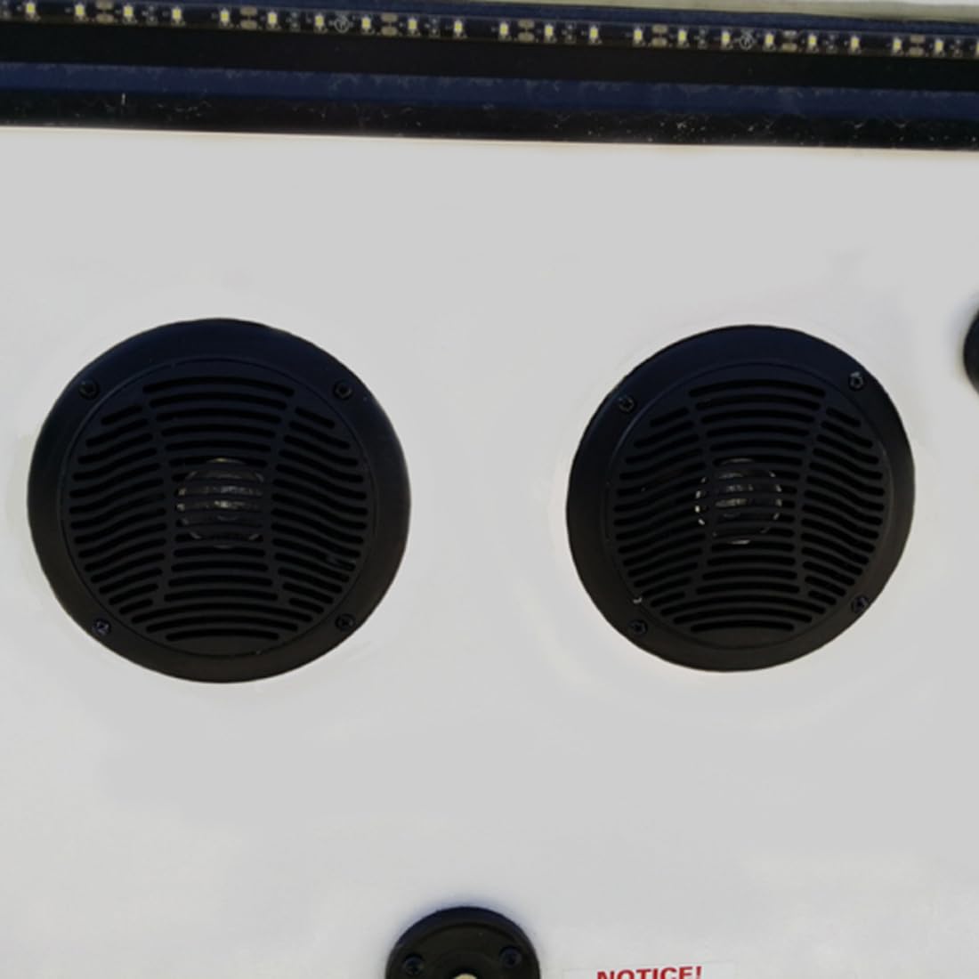 PQN Audio ECO50-4BK 5 Inch Waterproof Marine Speakers - High Performance Outdoor Speakers for Boats, RVs, Campers, Hot Tubs, Pool Areas & Patio Entertainment