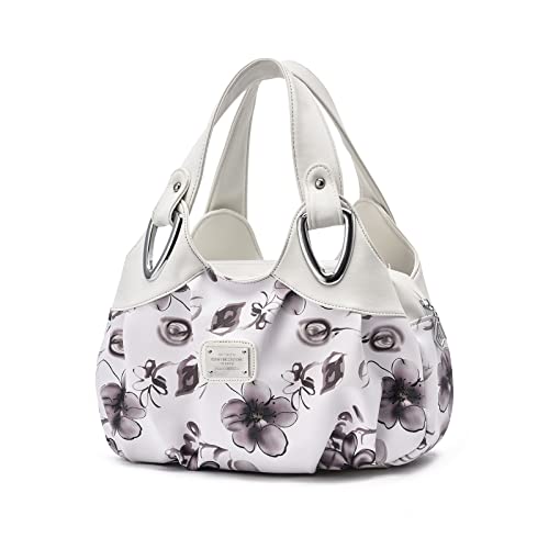White Handle/Grey Flower