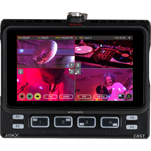 Atomos AtomX CAST Switcher Module for Ninja V & Ninja V+ - Live Streaming & Multi-Camera Switching Solution for Professional Videographers