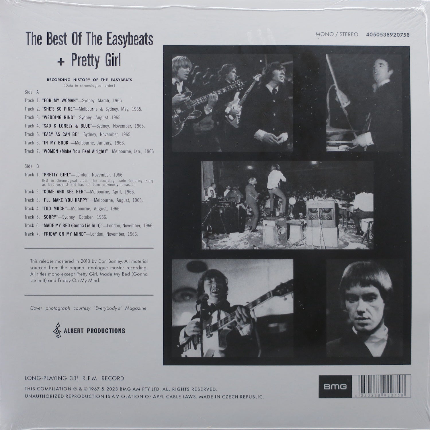 The Best Of The Easybeats + Pretty Girl - Orange Vinyl LP Record | Classic Australian Rock Music | Perfect for Vinyl Collectors & Music Enthusiasts