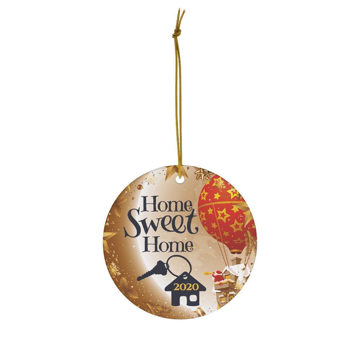2020 Established New Home Ornament - Housewarming Gift, Christmas Tree Decor with Santa Claus for First Christmas in New Home, Holiday Home Decoration - Perfect for New Home Celebrations & Christmas Decorating