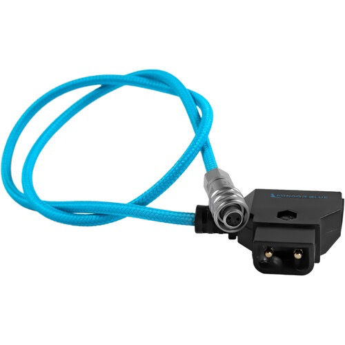 Kondor Blue D-Tap to 2-Pin Power Cable for Blackmagic Pocket Cinema Camera 6K/4K - 20 Inch (Blue) - Perfect for On-Set Power Supply and Professional Filmmaking