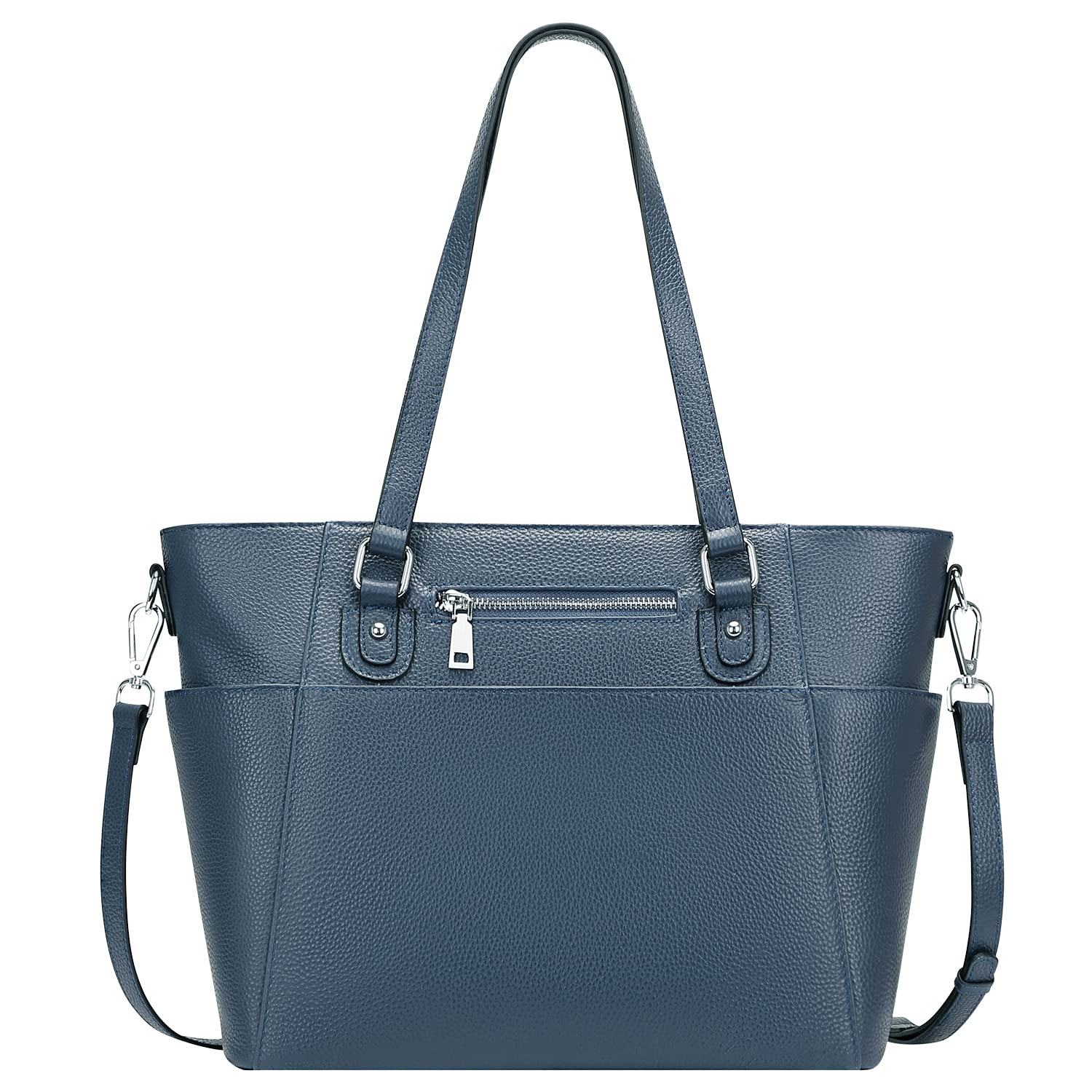 OVER EARTH Genuine Leather Tote Bag for Women - Premium Shoulder Handbag with Multiple Pockets - Perfect for Work, Travel & Everyday Use