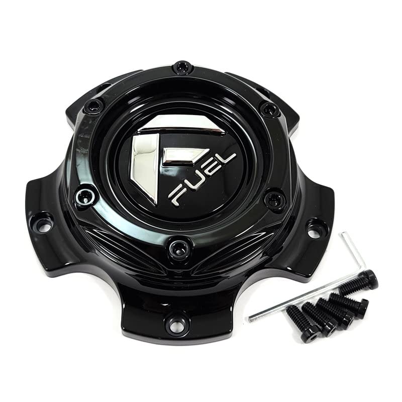 Fuel Off-Road Wheels Gloss Black 5-Lug Center Hub Cap for D745 Saber, D674 Blitz & More - Perfect for Jeep, Truck & SUV Off-Road Adventures