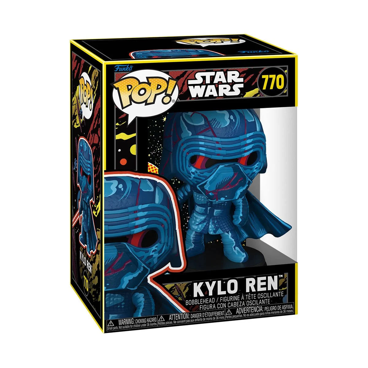 Star Wars Episode 7 Kylo Ren Retro Action Figure - Collectible Movie Character Toy for Fans & Gift for Star Wars Enthusiasts - Perfect for Display, Cosplay and Role Play Scenes