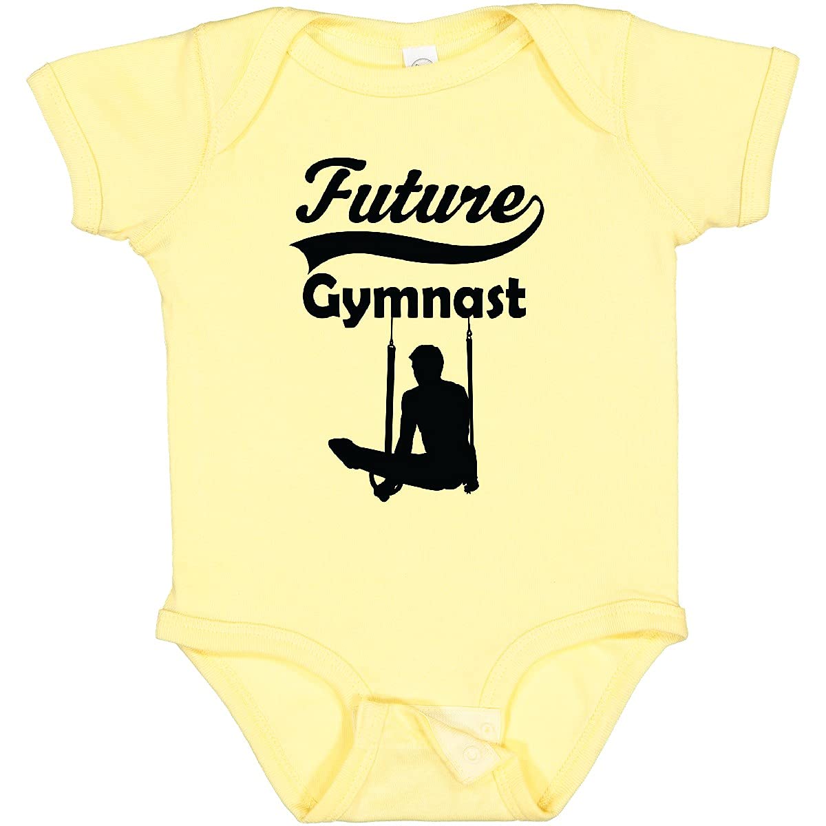 Inktastic Future Gymnast Baby Boy Bodysuit - Soft Cotton Onesie for Infant & Toddler - Perfect for Playtime, Gym Class & Photo Shoots