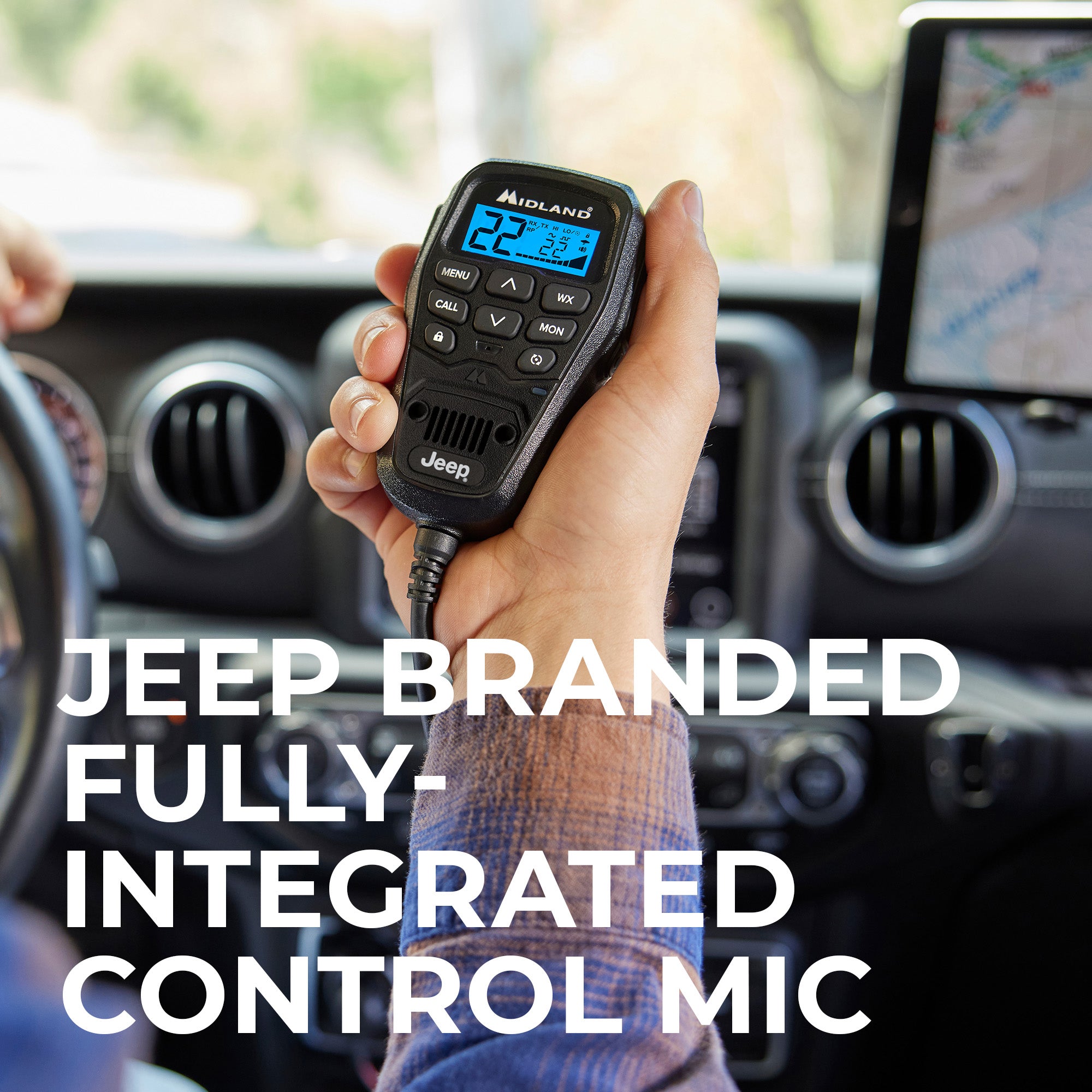 MXT275 MicroMobile® Jeep® GMRS 15 Watt Two-Way Radio - Long Range Communication for Off-Roading, Camping & Emergency Preparedness | MXT275J