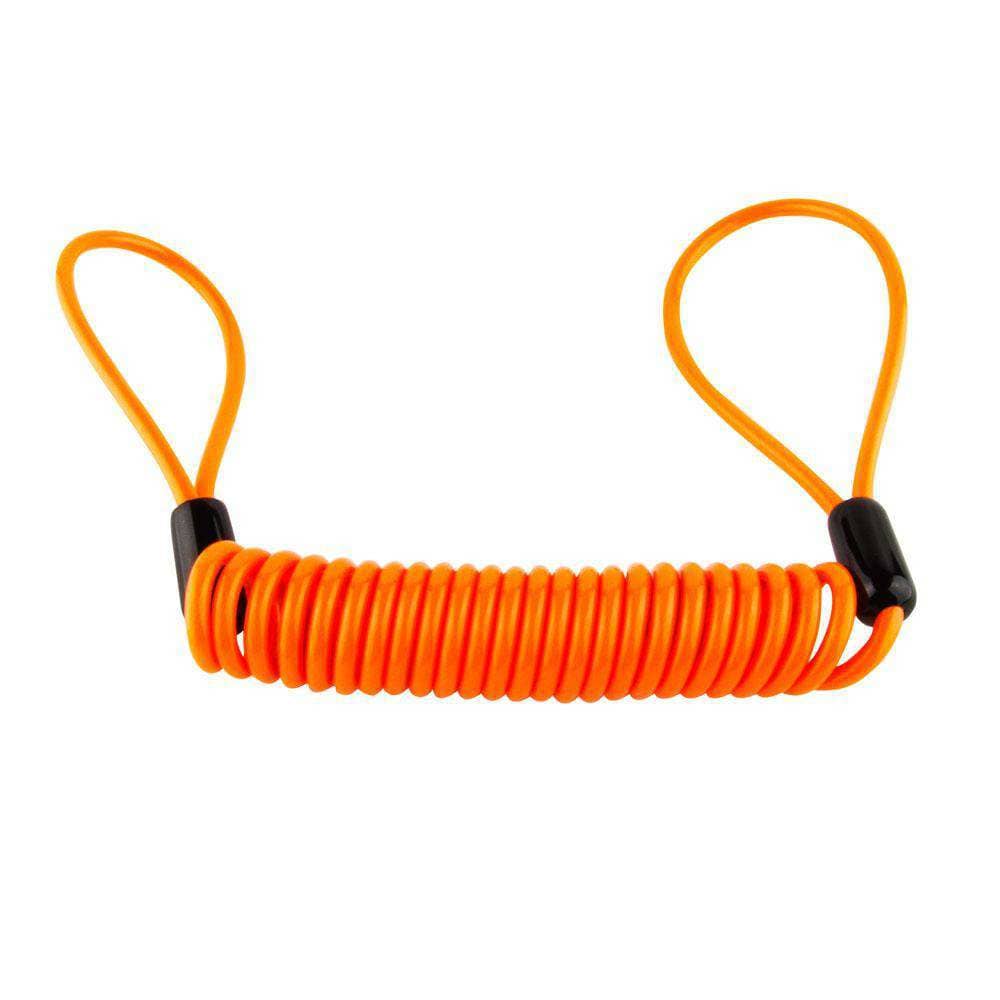 Orange Bungee Cords with Warning Flags - Heavy Duty Elastic Tie Down Straps for Securing Cargo, Sports Equipment & Outdoor Gear - 2 Pack