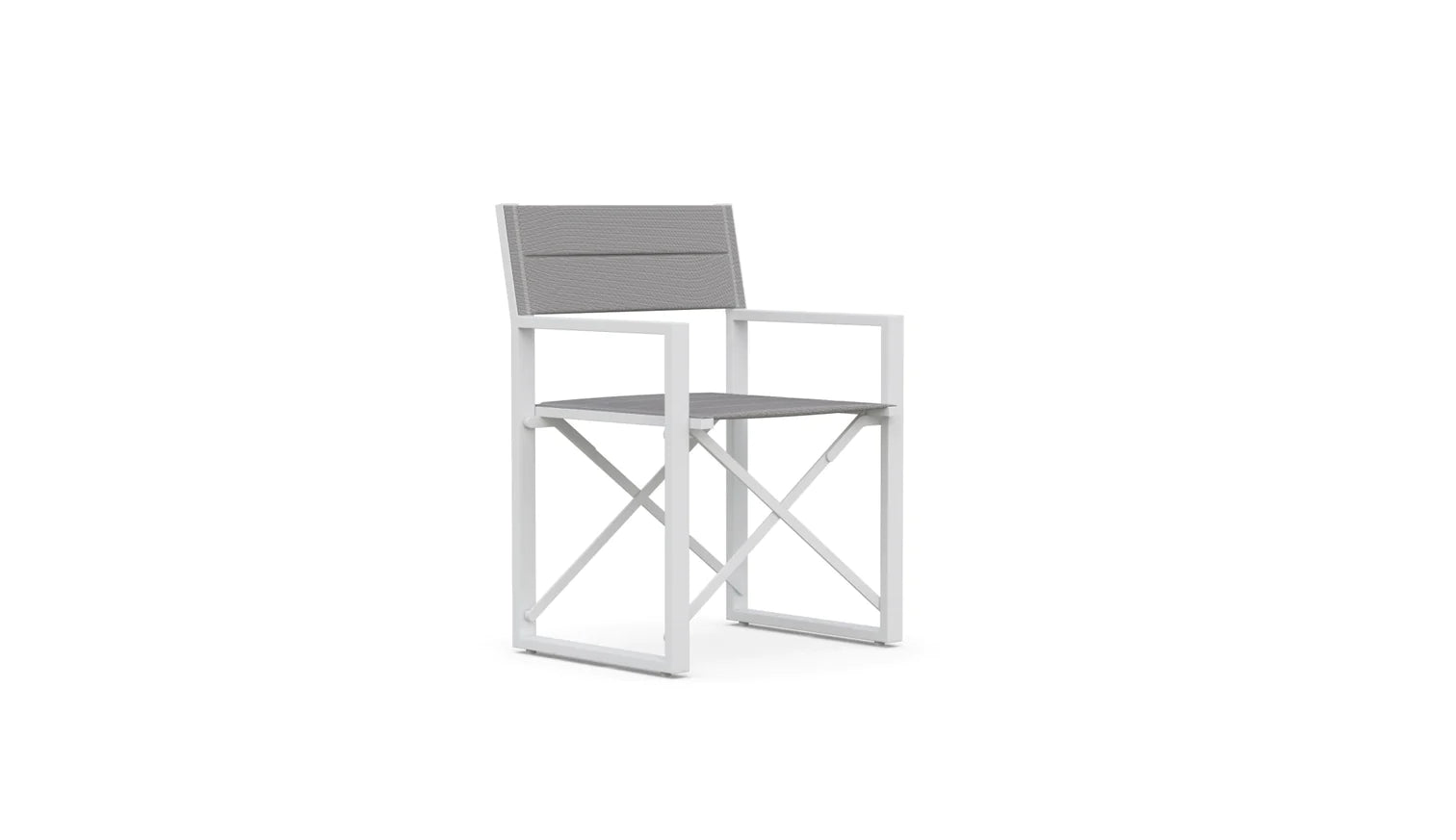Amalfi Aluminum Outdoor Folding Directors Chairs - Set of 4 Heavy Duty Patio Chairs for Beach, Poolside, Camping & Backyard Relaxation