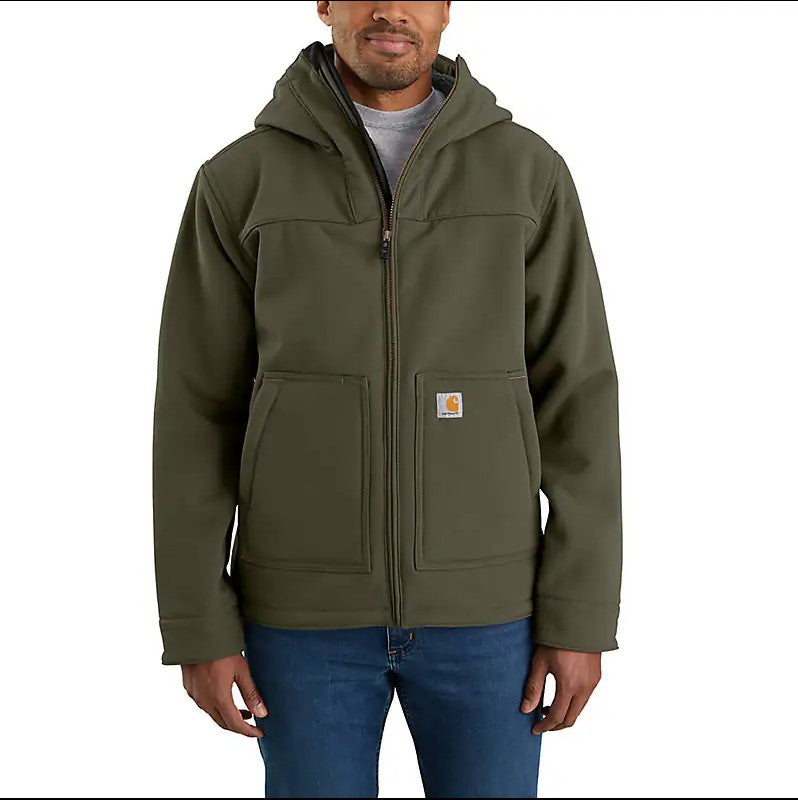 Carhartt Super Dux™ Sherpa Lined Active Jacket for Men - Water-Resistant Work Jacket with Fleece Lining for Outdoor Work & Cold Weather Protection