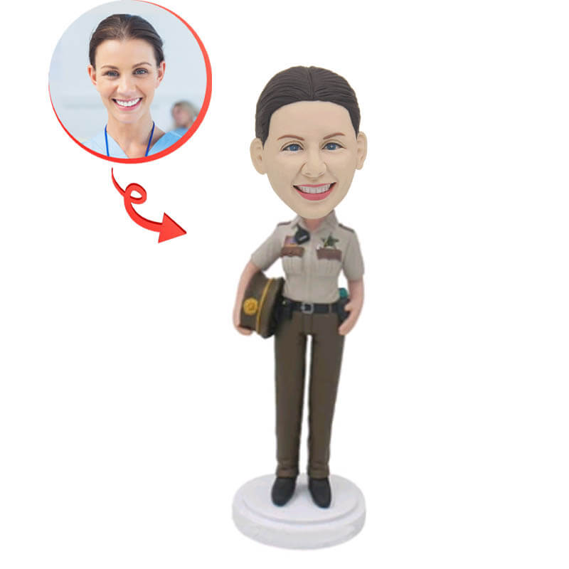 Custom Police Officer Bobblehead - Personalized Cop Figurine for Gifts, Office Decor & Collectibles | Perfect for Retirement, Appreciation & Special Occasions