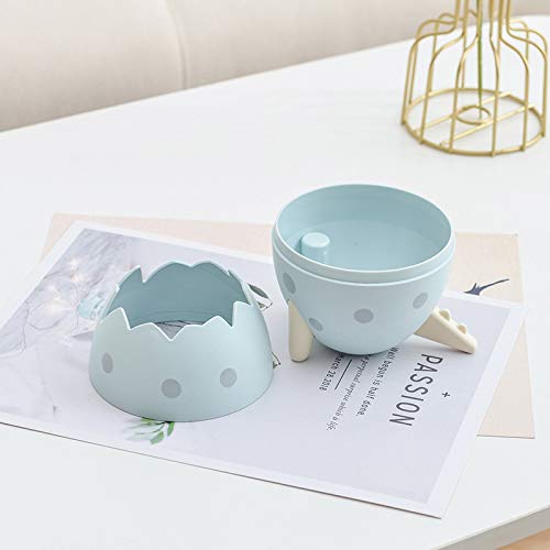Dinosaur Egg Shaped Trash Can - Large Capacity Desktop Storage Bin, Compact Multifunctional Clamshell Design for Office, Kitchen, Bedroom & Bathroom Organization