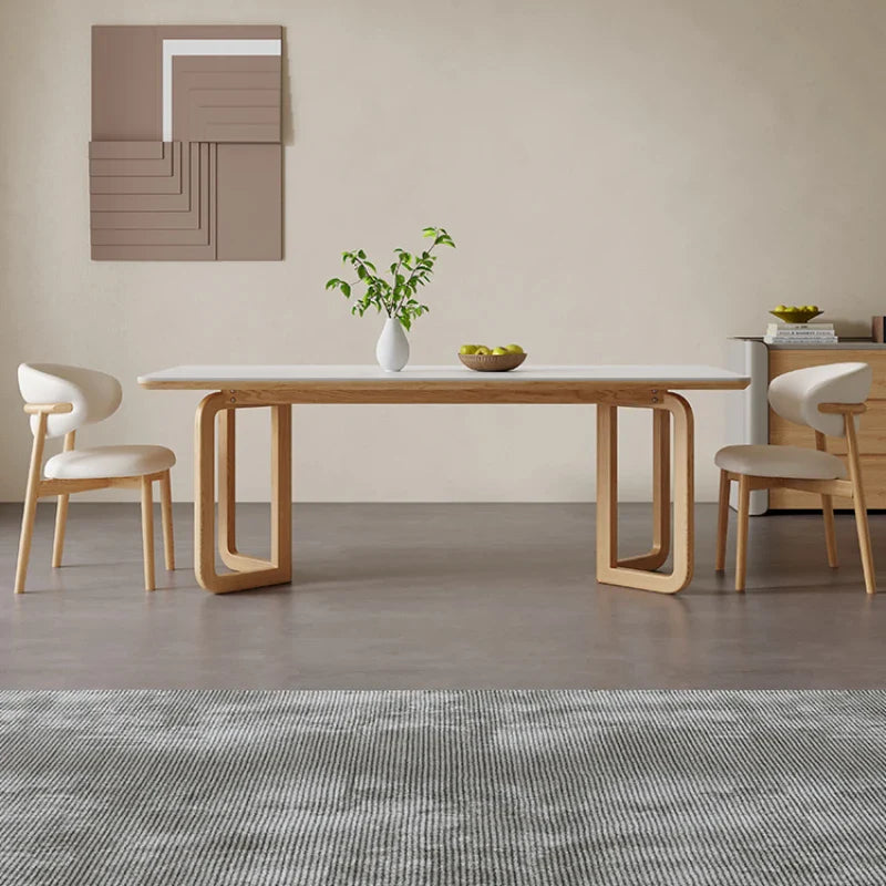 Luxury Designer Dining Table - Modern Elegant Wooden Dining Room Table for Home & Restaurant - Perfect for Family Gatherings, Dinner Parties & Fine Dining