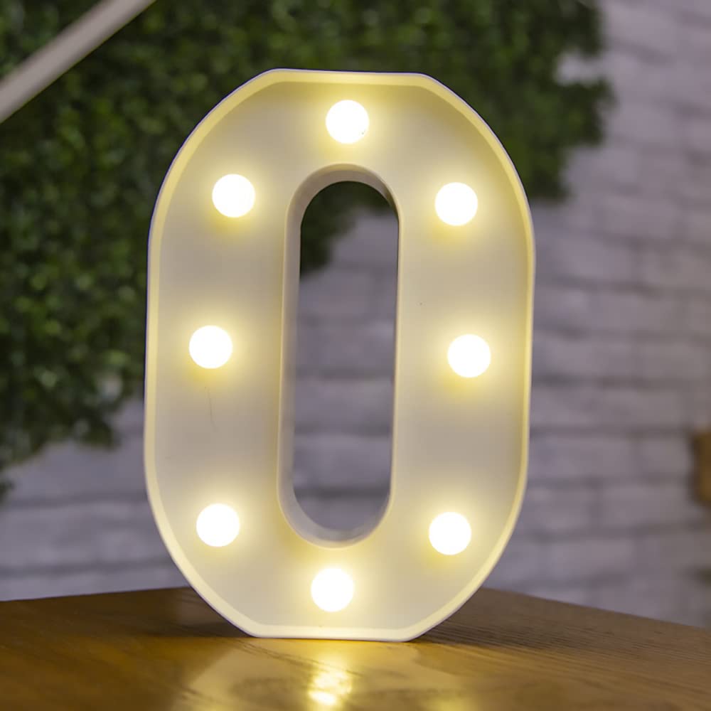 LED Alphabet Letter Lights - Plastic Marquee Table Lamps for Home Decor, Birthday & Wedding Party Lighting - Wall Hanging Word Symbols for Everyday Use in Bedroom, Living Room and Nursery