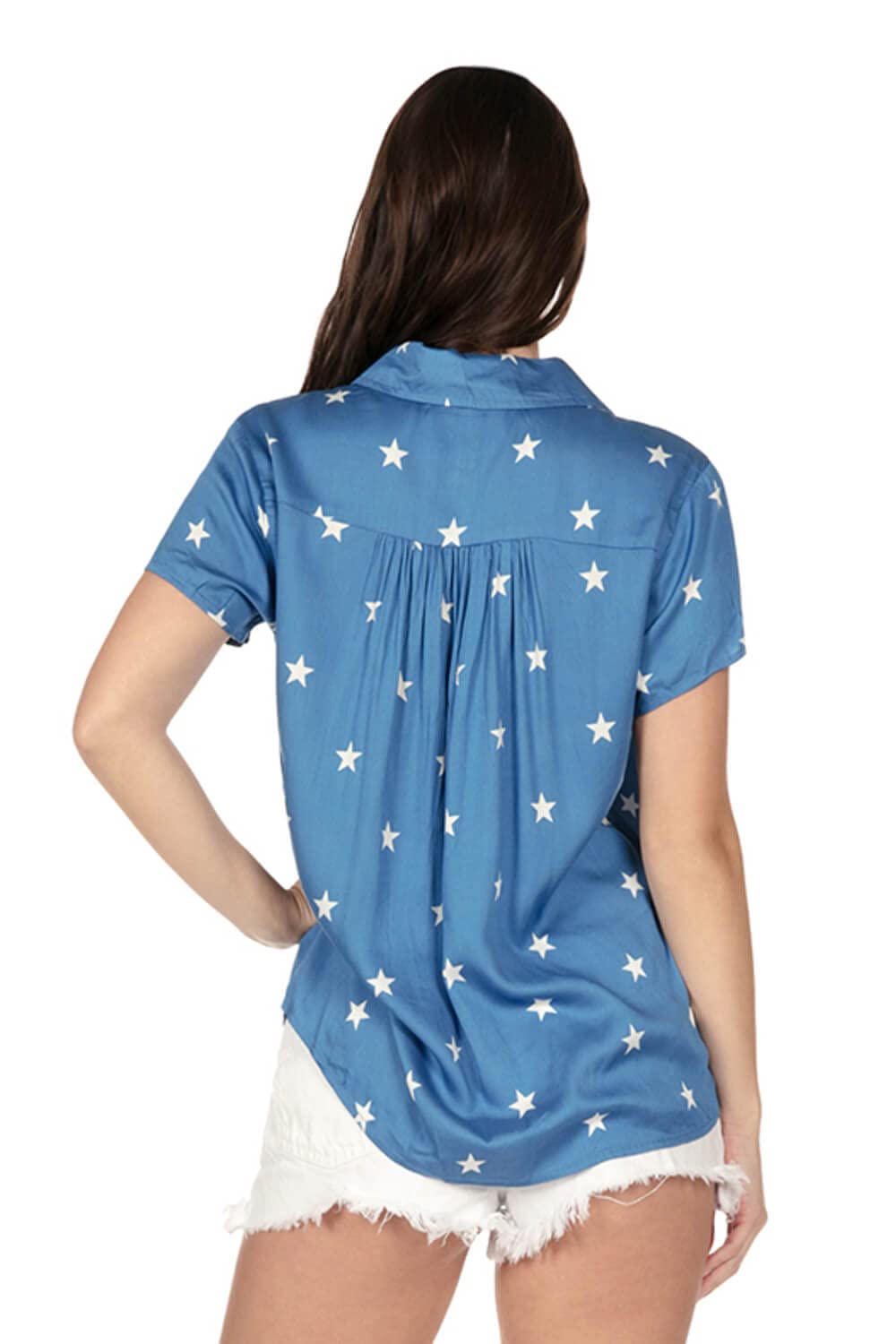 Patriotic 4th of July Button Down Shirts for Women | American Flag Themed Blouse | Perfect for Independence Day Parties & Summer BBQs