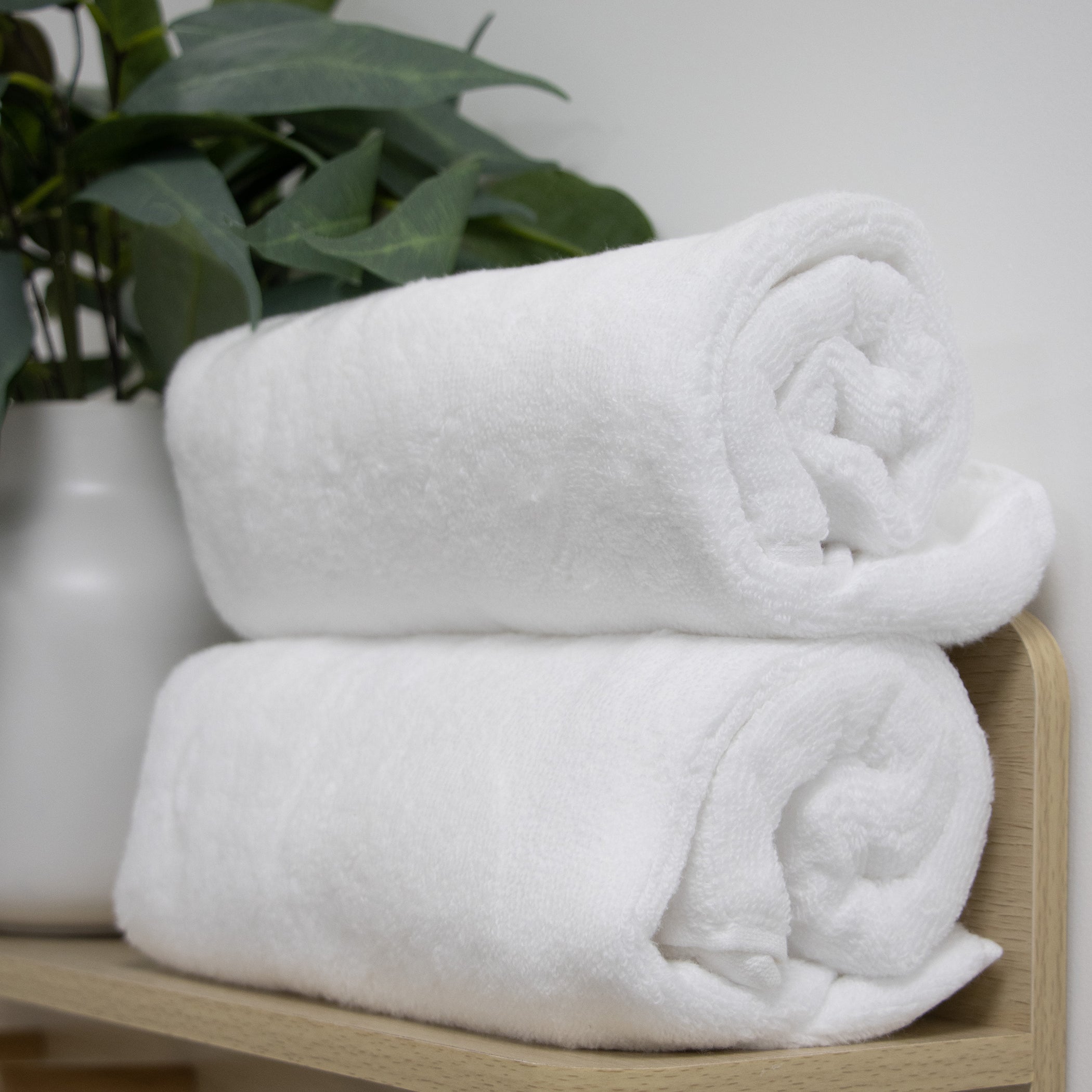 Premium Terrazzo Baby Bath Towels 2-Pack - Soft & Absorbent White Hooded Towels for Newborns & Toddlers - Perfect for Bath Time, Swimming & Spa Days