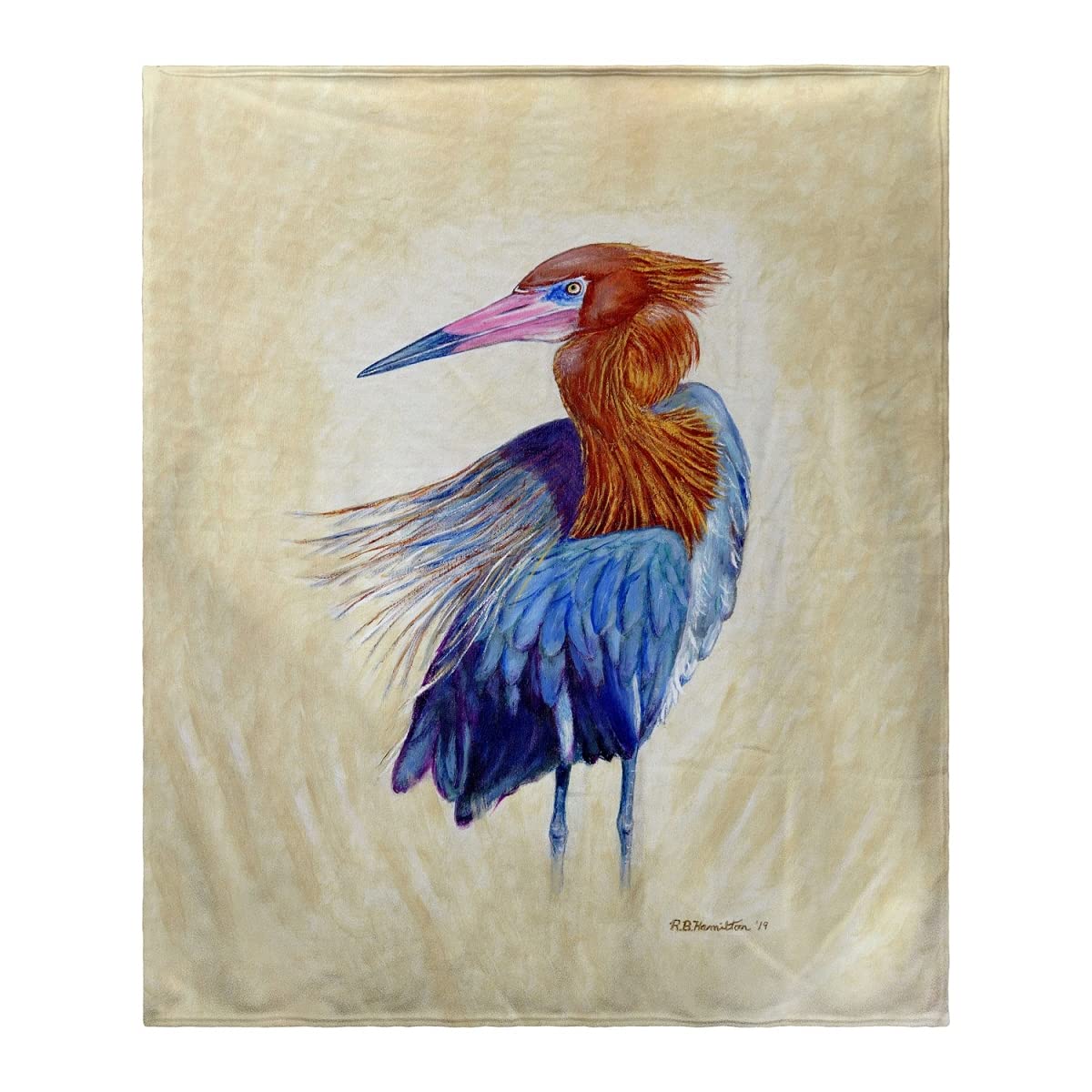 Betsy Drake Reddish Egret Portrait Book - Wildlife Art Collection, Bird Photography Gift for Nature Lovers (Perfect for Home Decor, Office Display & Birdwatching Enthusiasts)
