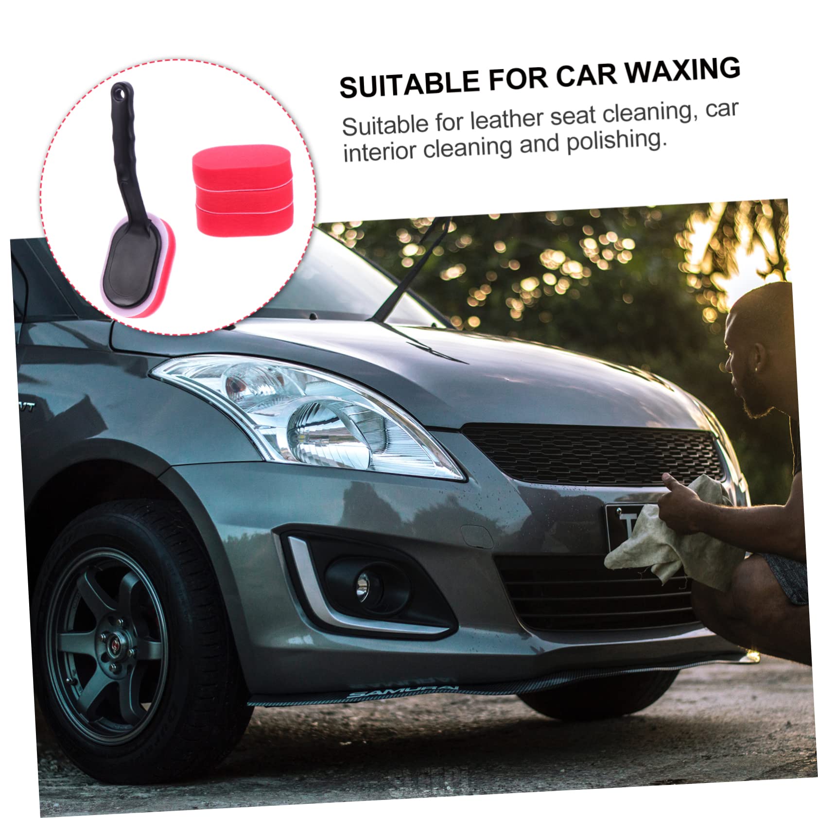 5-Piece Wheel Rim Brush Kit - Car Tire Waxing Applicator with Ergonomic Handle for Deep Cleaning & Polishing - Perfect for Car Detailing, Auto Shine & Tire Maintenance