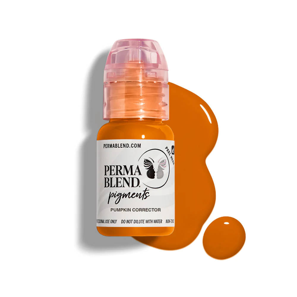 Perma Blend Pumpkin Corrector Pigment - Dark Circle & Hyperpigmentation Concealer - Perfect for Makeup Artists & Daily Skin Tone Correction