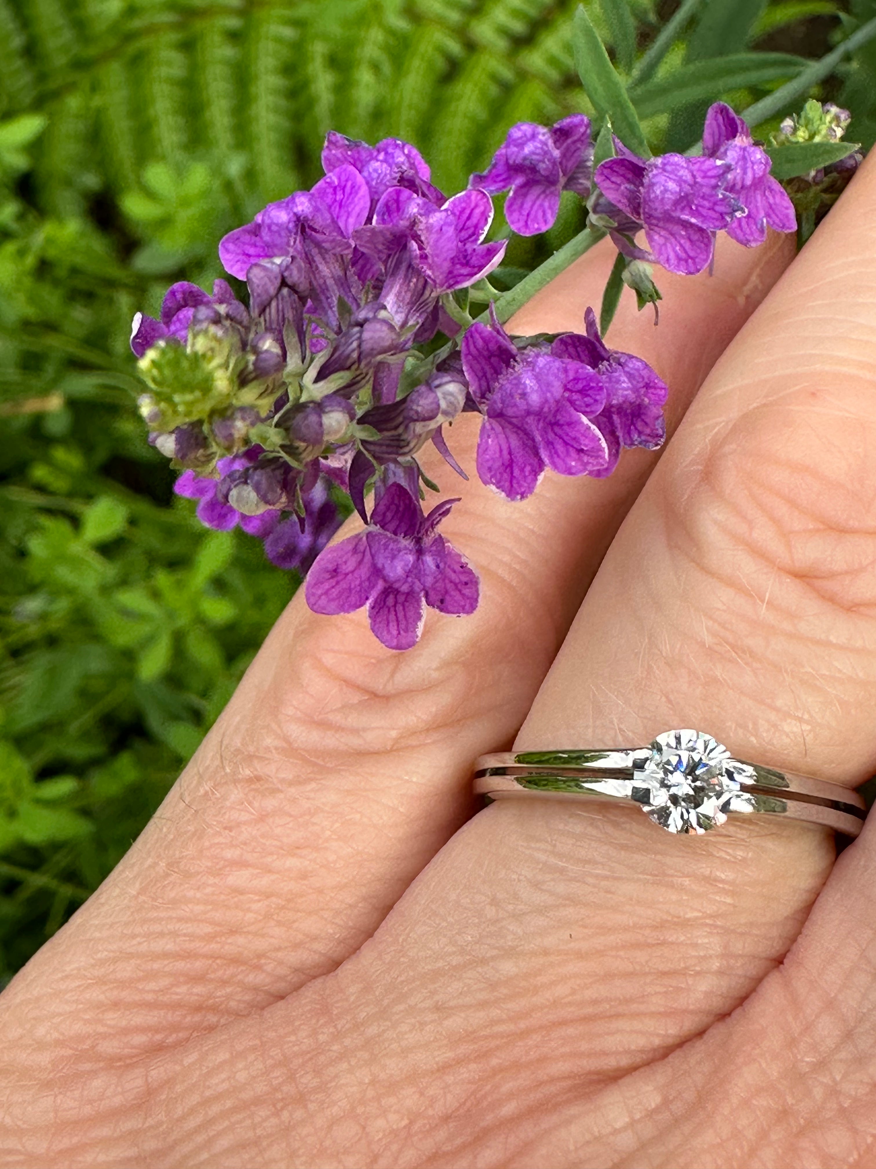 0.40 Carat Platinum Solitaire Diamond Engagement Ring for Women - Perfect for Proposals, Anniversaries & Special Occasions