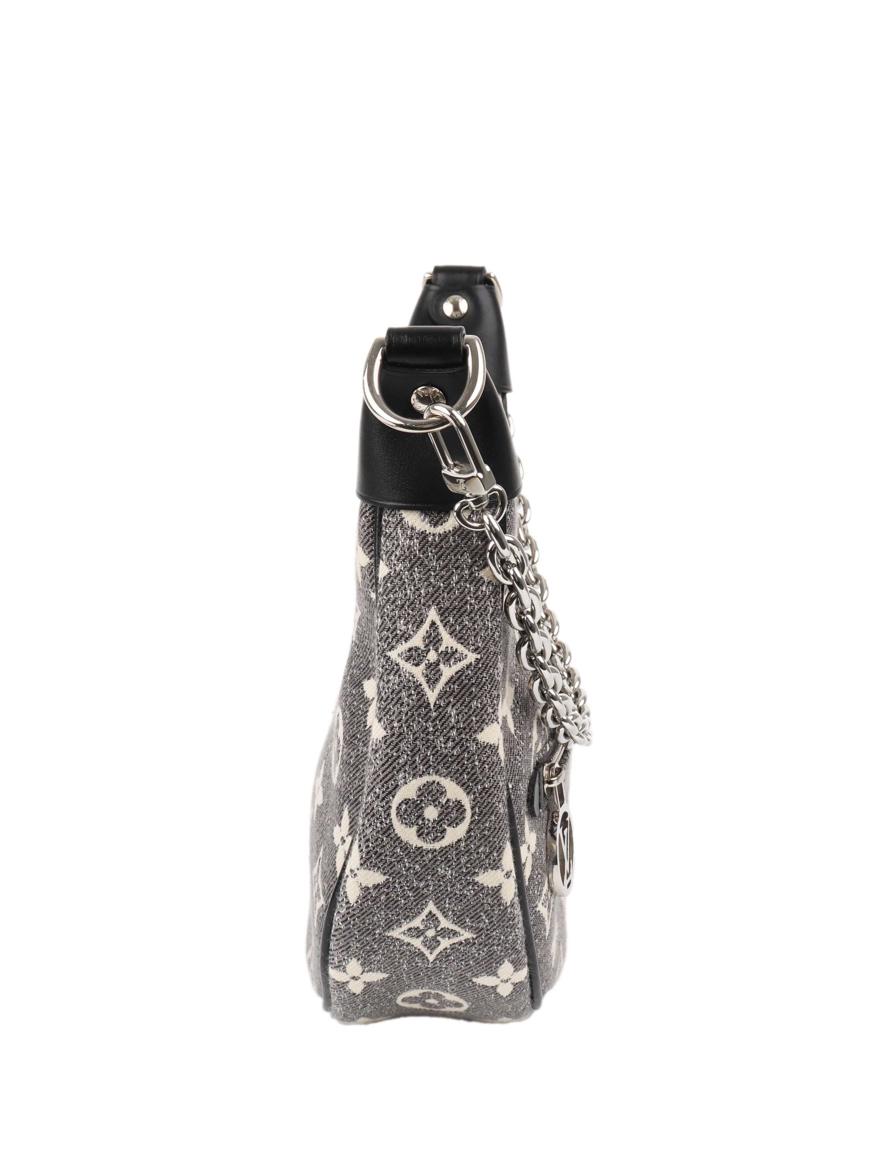 Louis Vuitton Black Denim Loop Bag - Stylish Designer Handbag for Women, Perfect for Everyday Use, Work & Travel Accessories