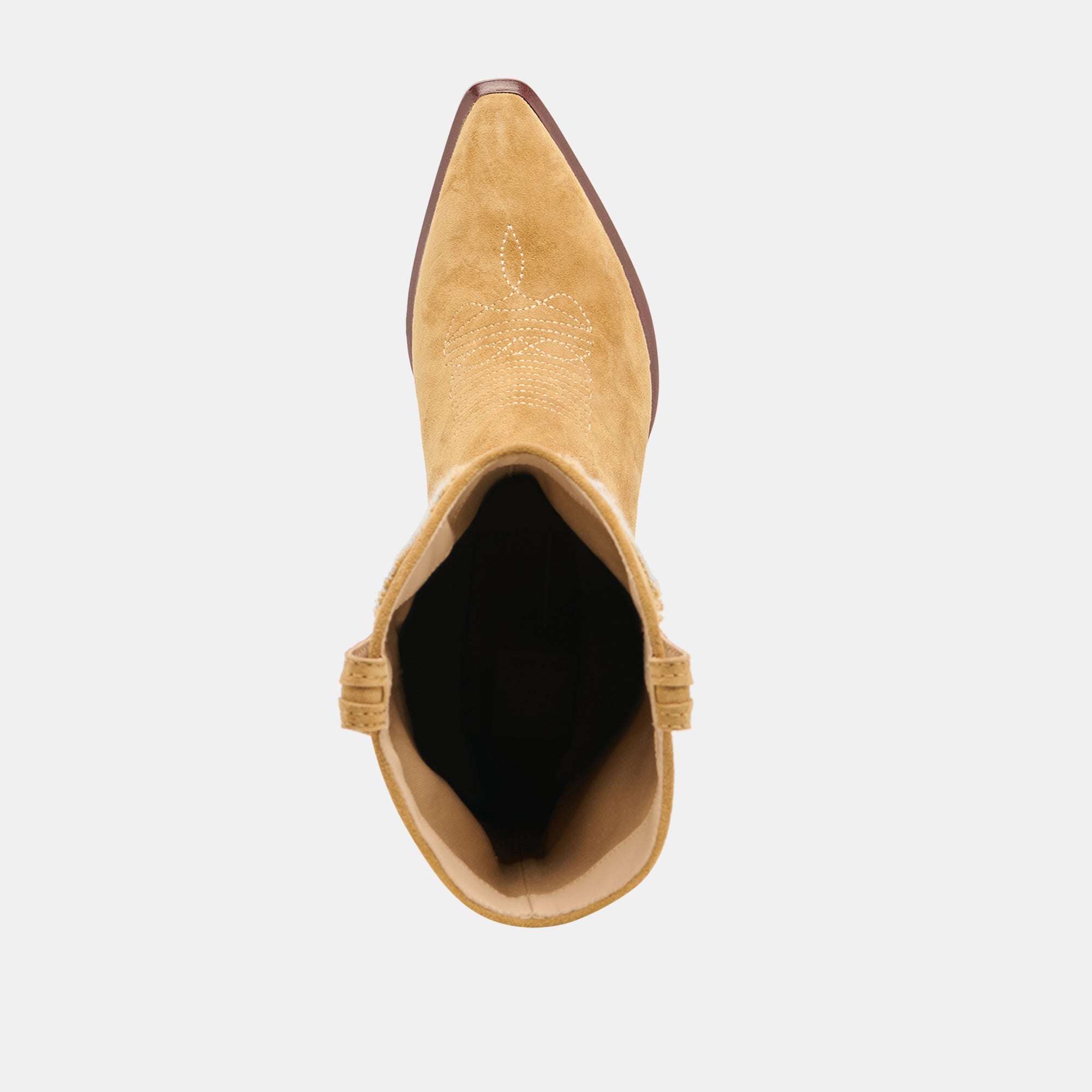 VILA Women's CARAMEL SUEDE Ankle Boots - Comfortable Low Heel Fashion Booties for Fall & Winter | Casual Outfits, Office Wear, Date Night