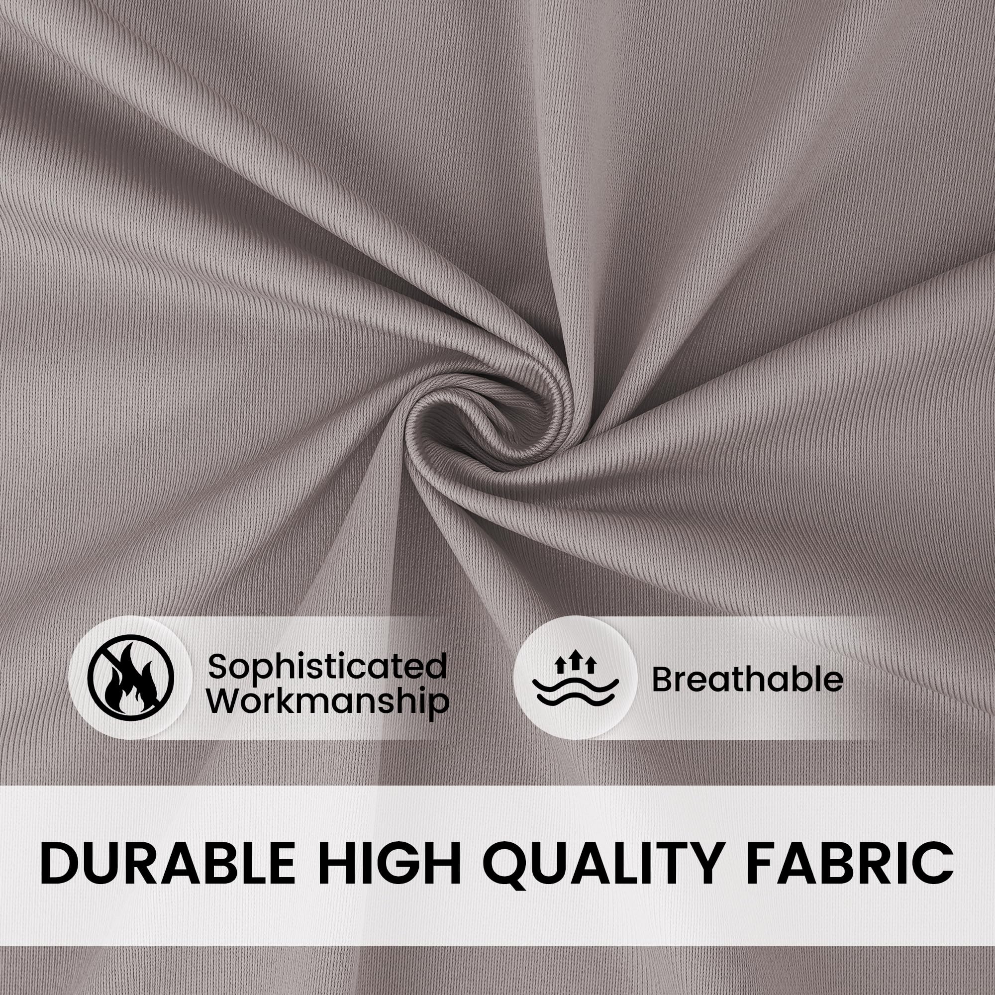Flame Retardant Hospital Privacy Curtain - 9x8FT Grey Medical Room Divider with Grommets for Clinics, Labs & Healthcare Facilities | Fire-Resistant Cubicle Curtain for Patient Safety & Infection Control