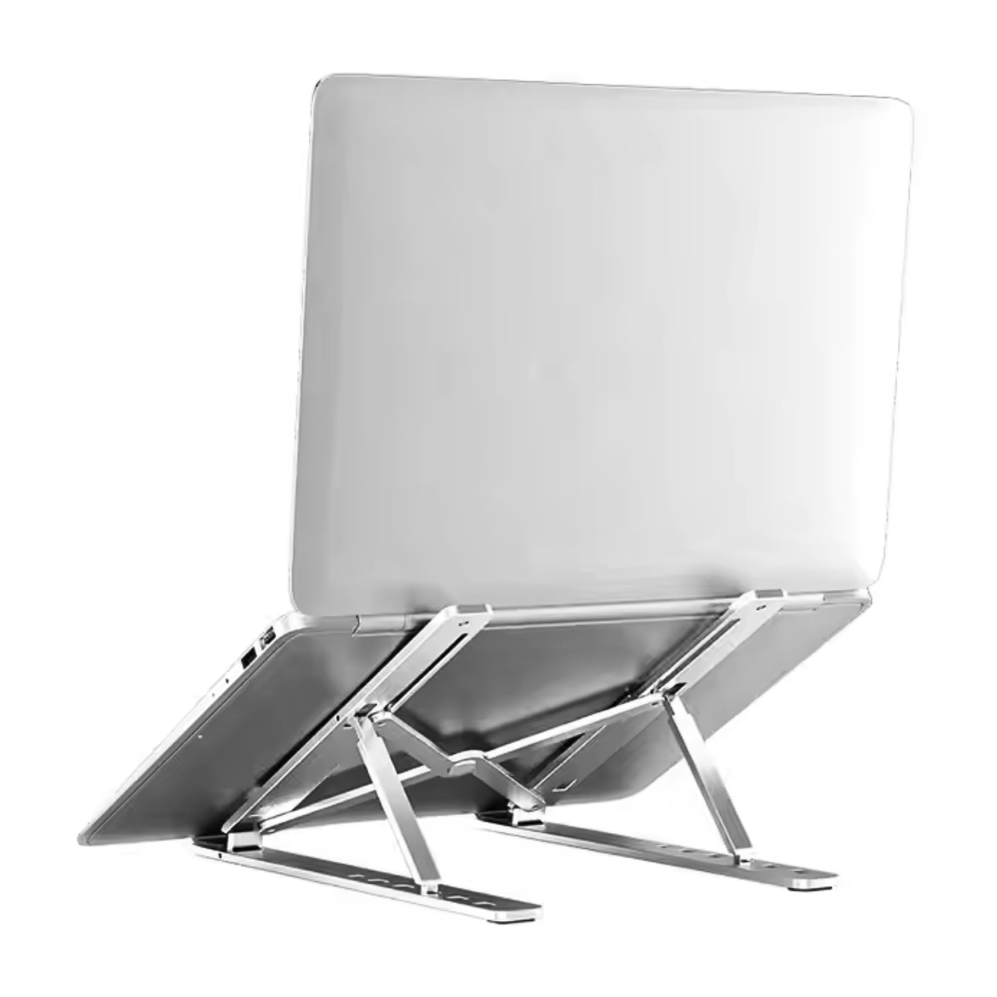 Foldable Adjustable Ergonomic Aluminum Laptop Stand - Portable Notebook & Tablet Holder for 10-15.6