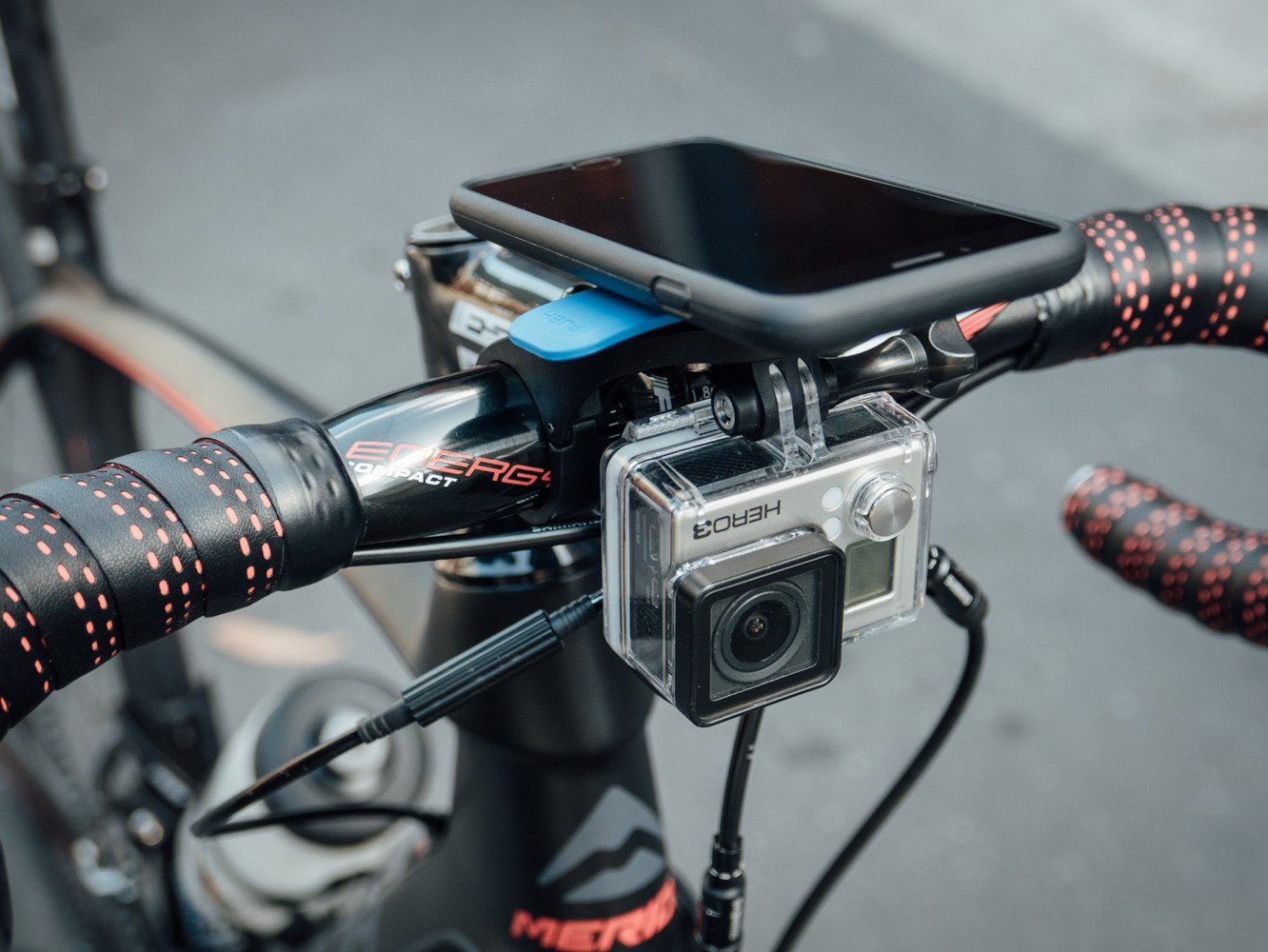 Out Front Bike Mount for GoPro & Action Cameras - Universal Camera/Light Adapter for Cycling, Hiking & Outdoor Adventures