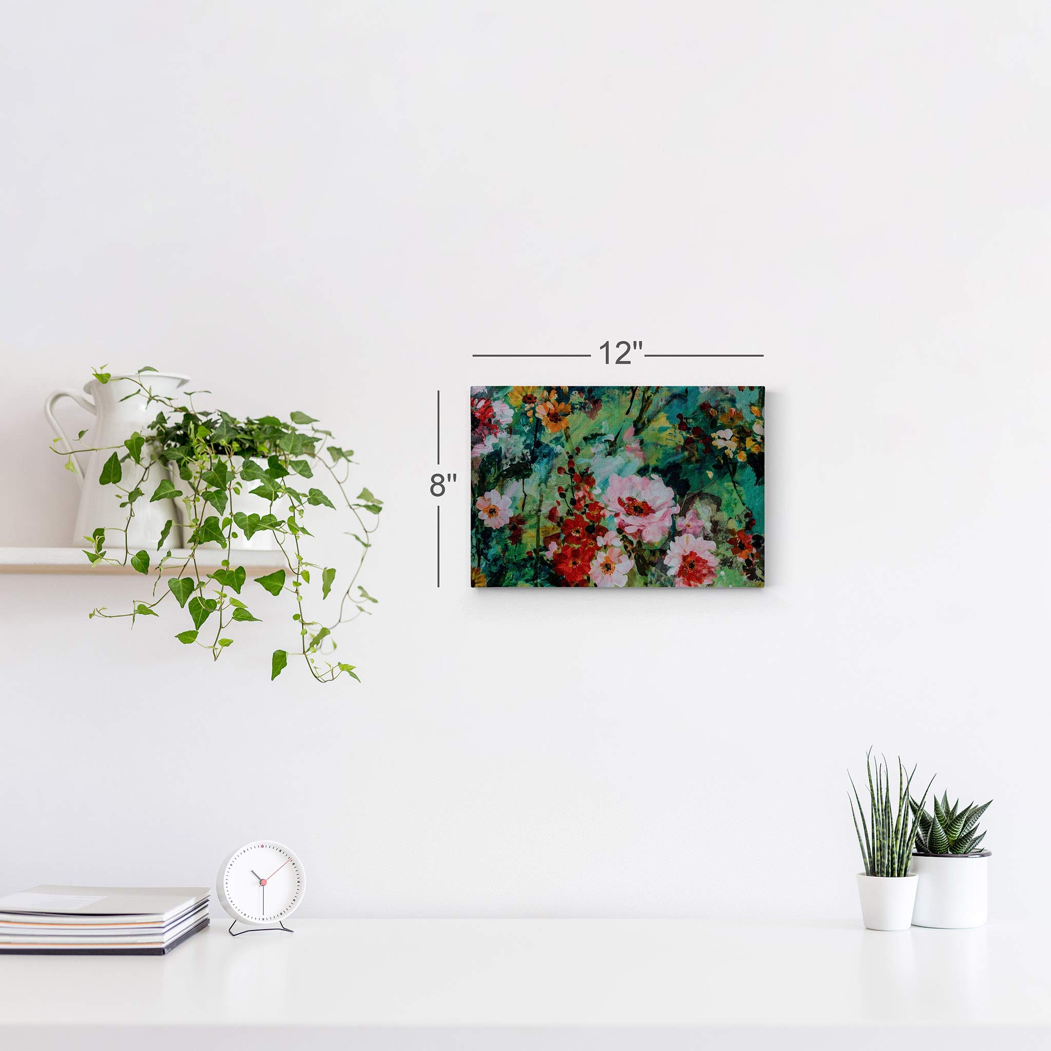 Claude Monet Flowers Canvas Wall Art - Famous Oil Painting Reproduction, Modern Home Decor, Ready to Hang 30x40 - Perfect for Living Room, Bedroom & Office Decor | Made in USA