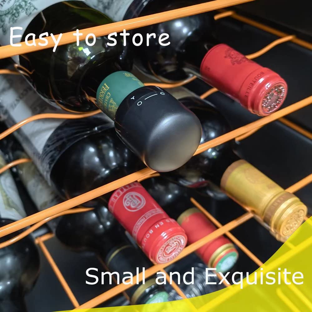 Premium Champagne & Wine Stoppers (4-Pack) - Reusable Silicone Leakproof Sealers for Preserving Freshness - Perfect for Parties, Weddings & Home Bars