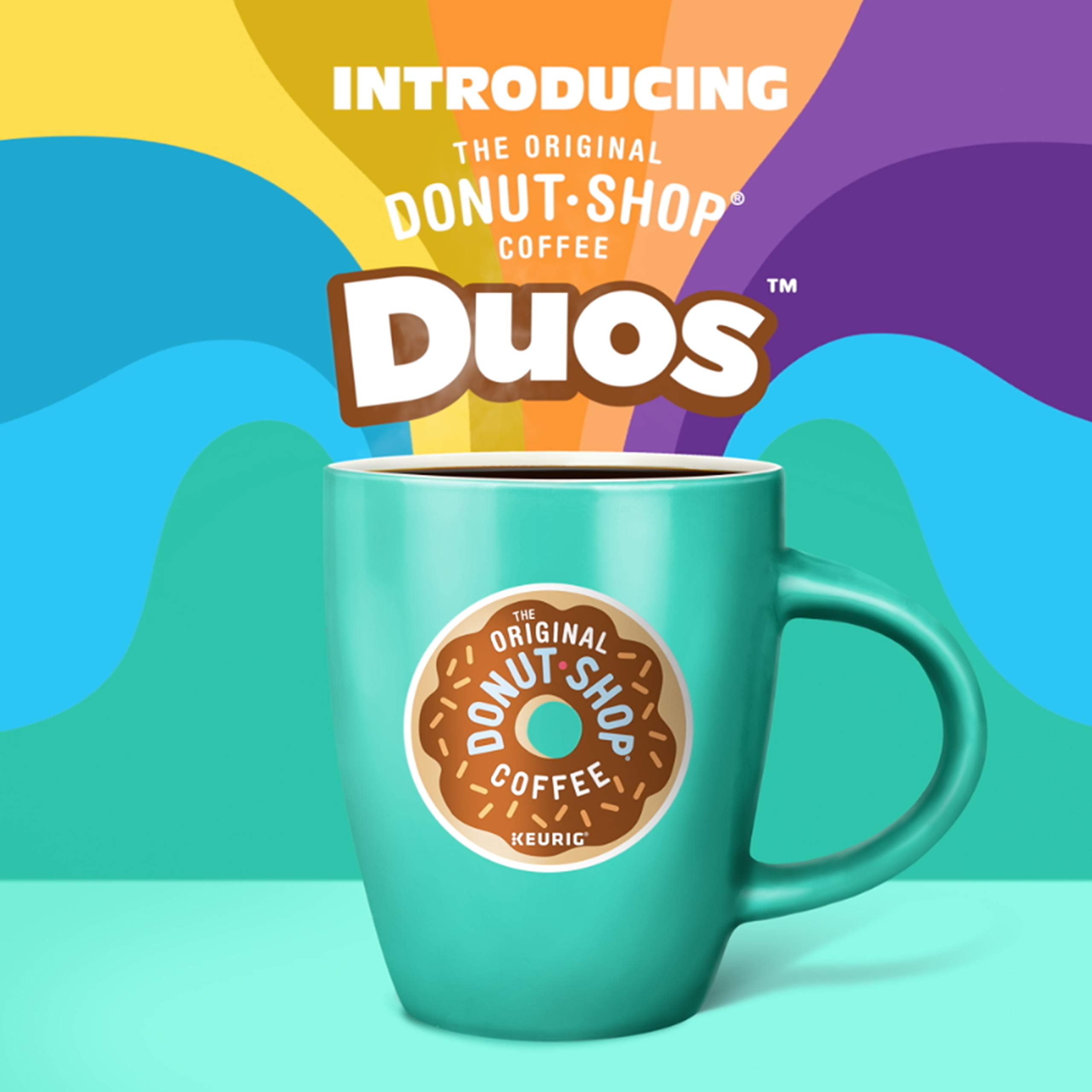 The Original Donut Shop Duos Coconut Mocha K-Cup Pods for Keurig - Medium Roast Coffee, 72 Count - Perfect for Office, Home Brewing & Morning Energy Boost