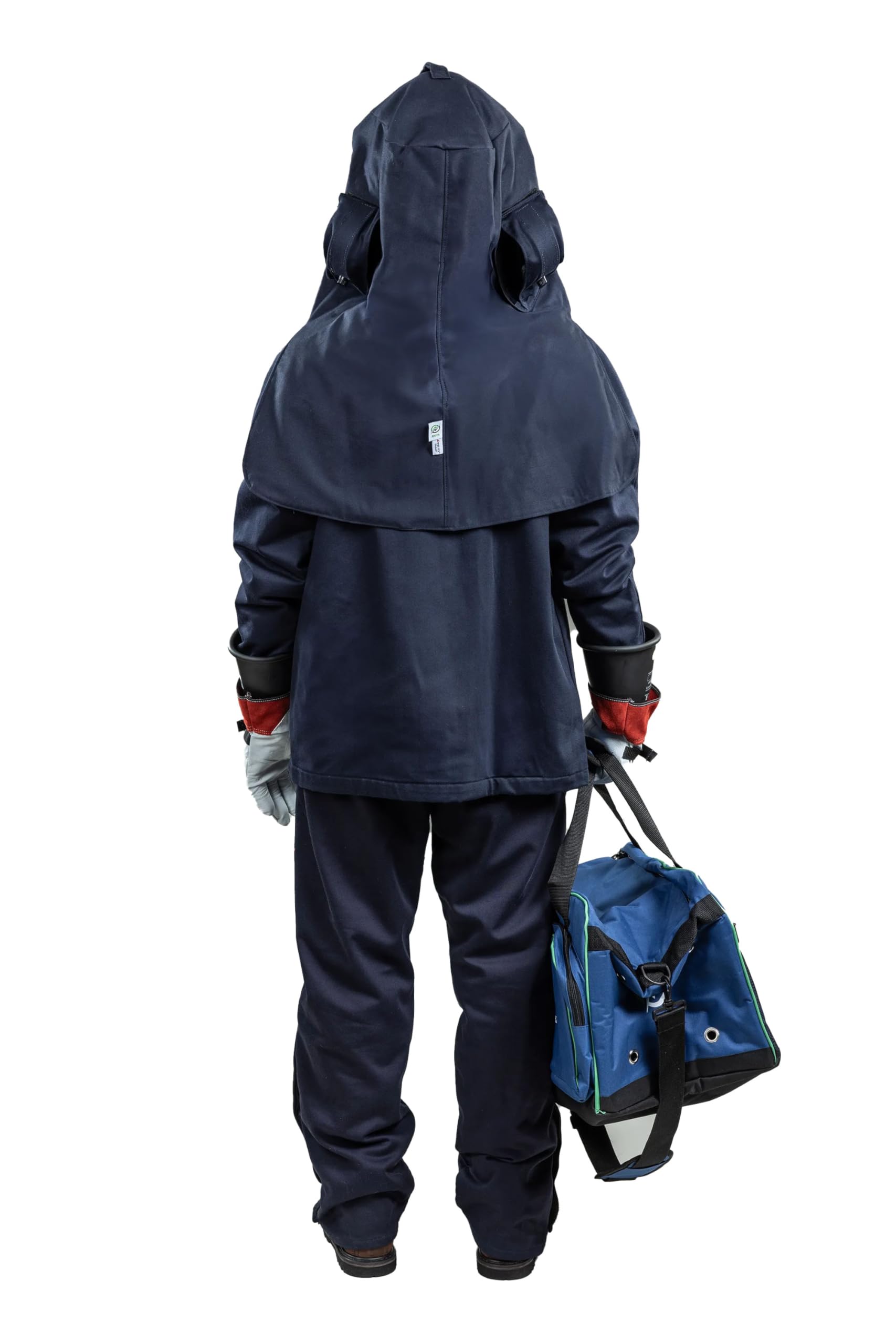 ArcGuard CAT 4 40 Cal Arc Flash Protection Kit - FR Short Coat, Bib Overall, Safety Glasses & Gear Bag - Ideal for Electrical Workers & Industrial Safety